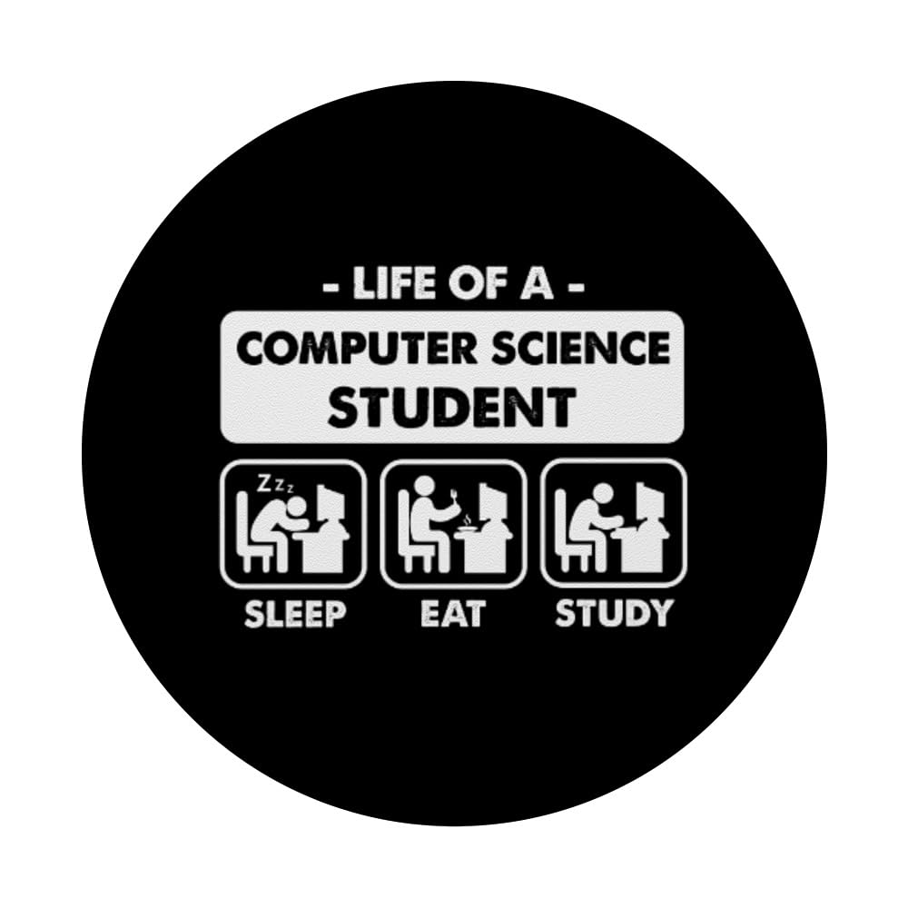 Computer Science Student PopSocket - Standard PopGrip for Laptops, Phones & Tablets - Perfect for Study, Coding & Tech Enthusiasts