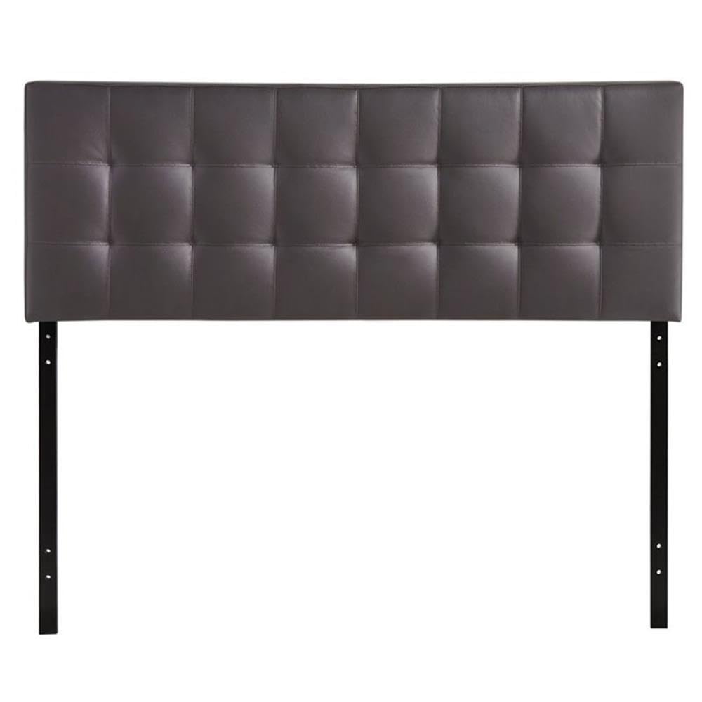 Rosebery Kids Full Vinyl Tufted Panel Headboard - Brown Upholstered Bed Headboard for Toddler & Children's Room Decor | Perfect for Nursery, Bedroom Makeover & Cozy Sleeping Space