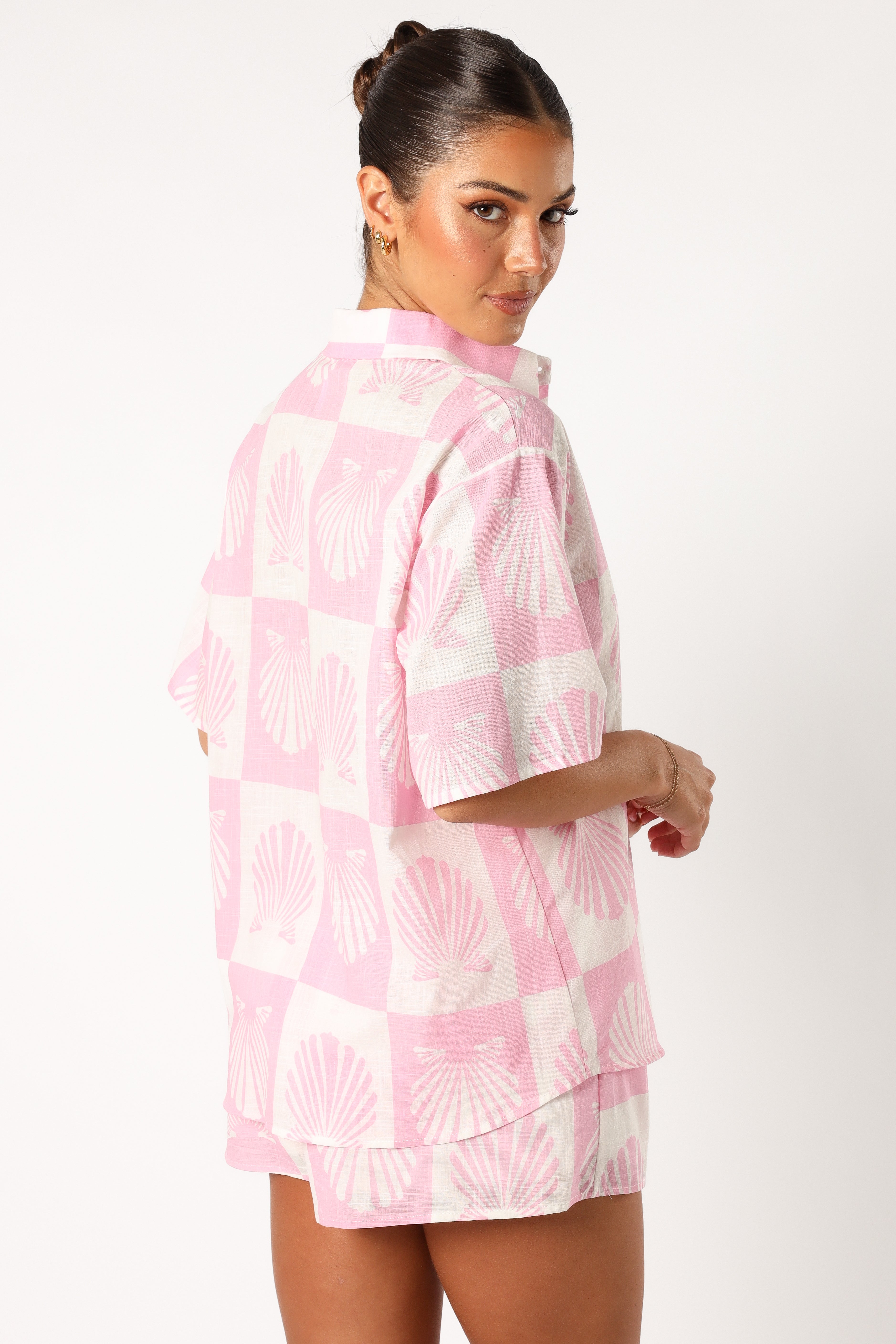 Harvey Short Set for Women - Soft Pink Cotton Lounge & Sleepwear - Perfect for Summer, Yoga, and Relaxing at Home