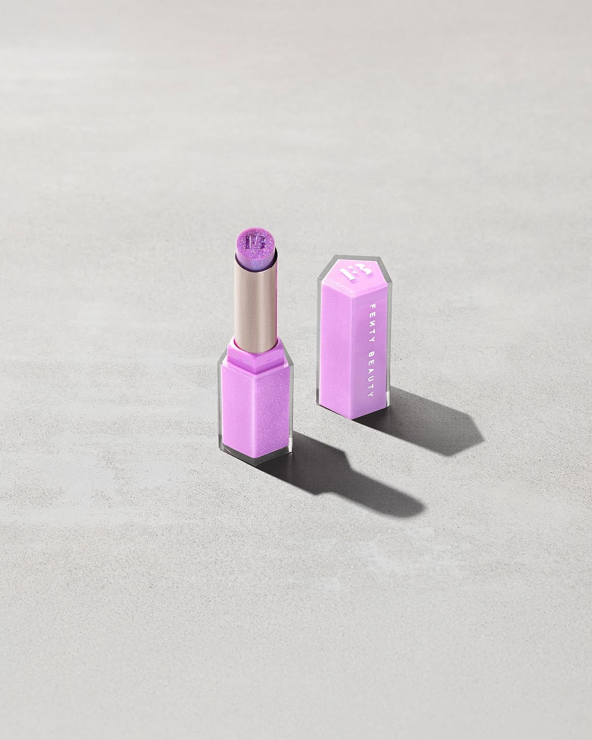 Gloss Bomb Stix High Shine Lip Gloss Stick - Shimmering Icy Amethyst Purple | Hydrating Moisturizing Lip Gloss for Day & Night Wear, Party & Special Occasions
