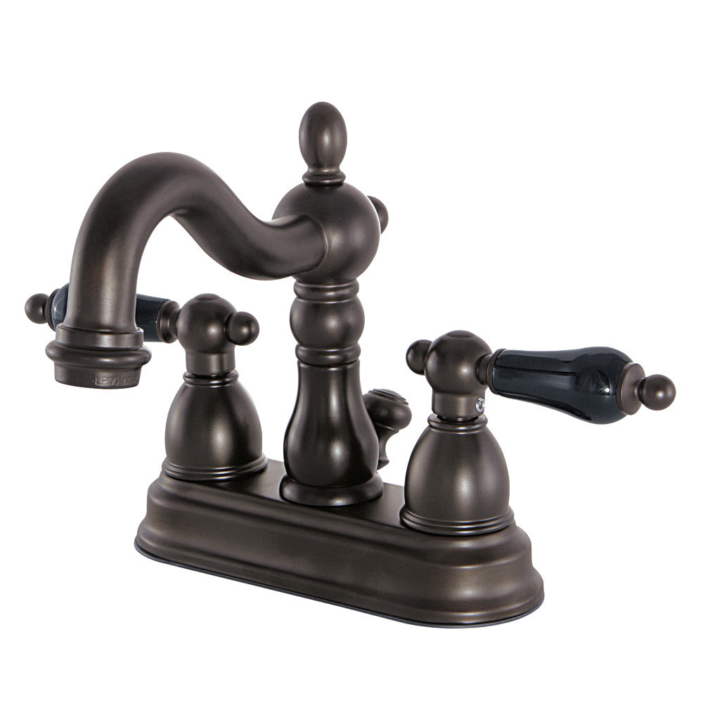 Kingston Brass KB1601PKL 4-Inch Centerset Bathroom Faucet - Polished Nickel Finish for Vanity Sink, Powder Room & Guest Bathroom Installation