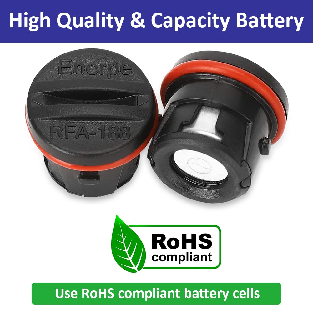 RFA-188 High Capacity Replacement Batteries 8-Pack - Compatible with PetSafe Training & Bark Control Collars | Long-Lasting Power for Dog Training & Pet Containment Systems