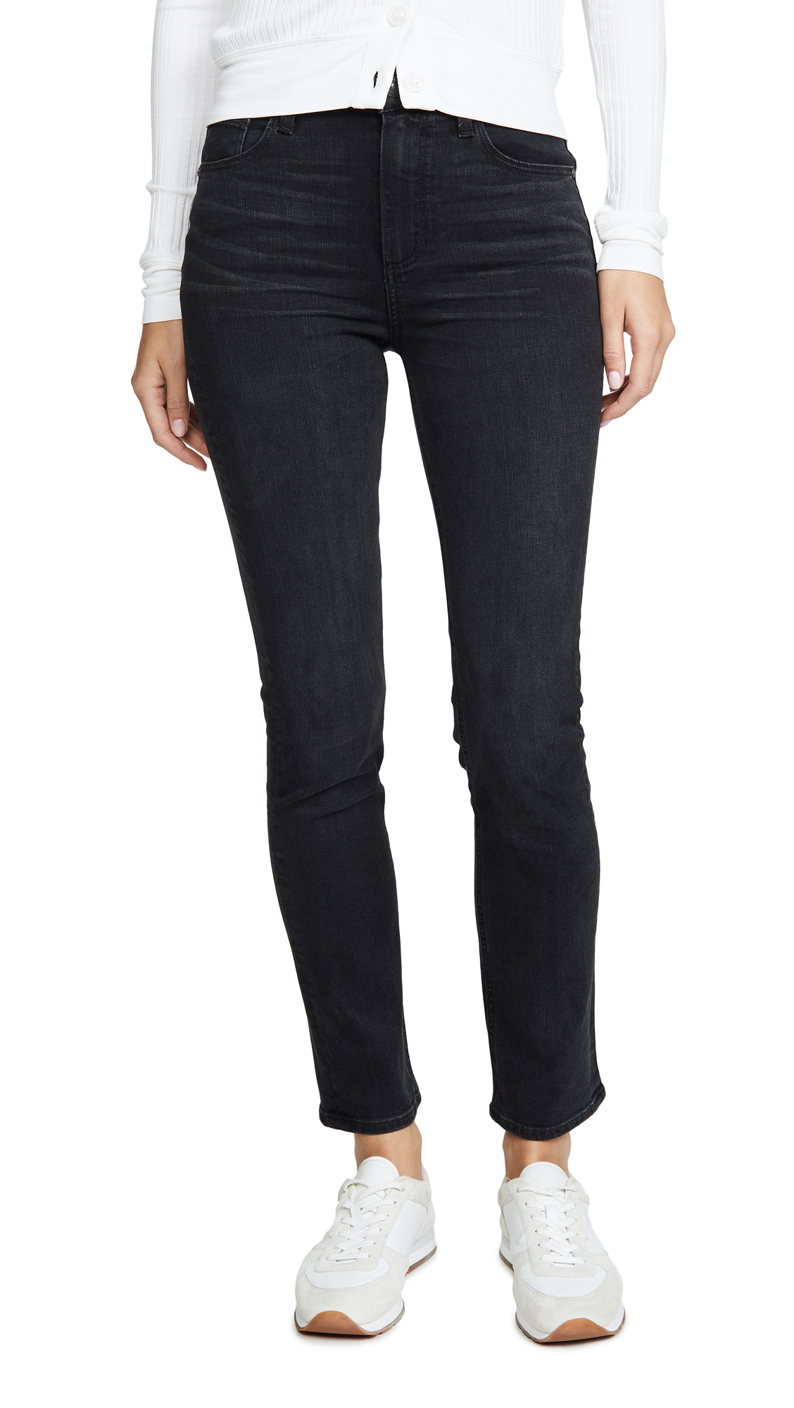 PAIGE Women's Sarah Slim Fit Stretch Denim Jeans - High Waist, Skinny, Comfortable for Everyday Wear, Work & Casual Outfits