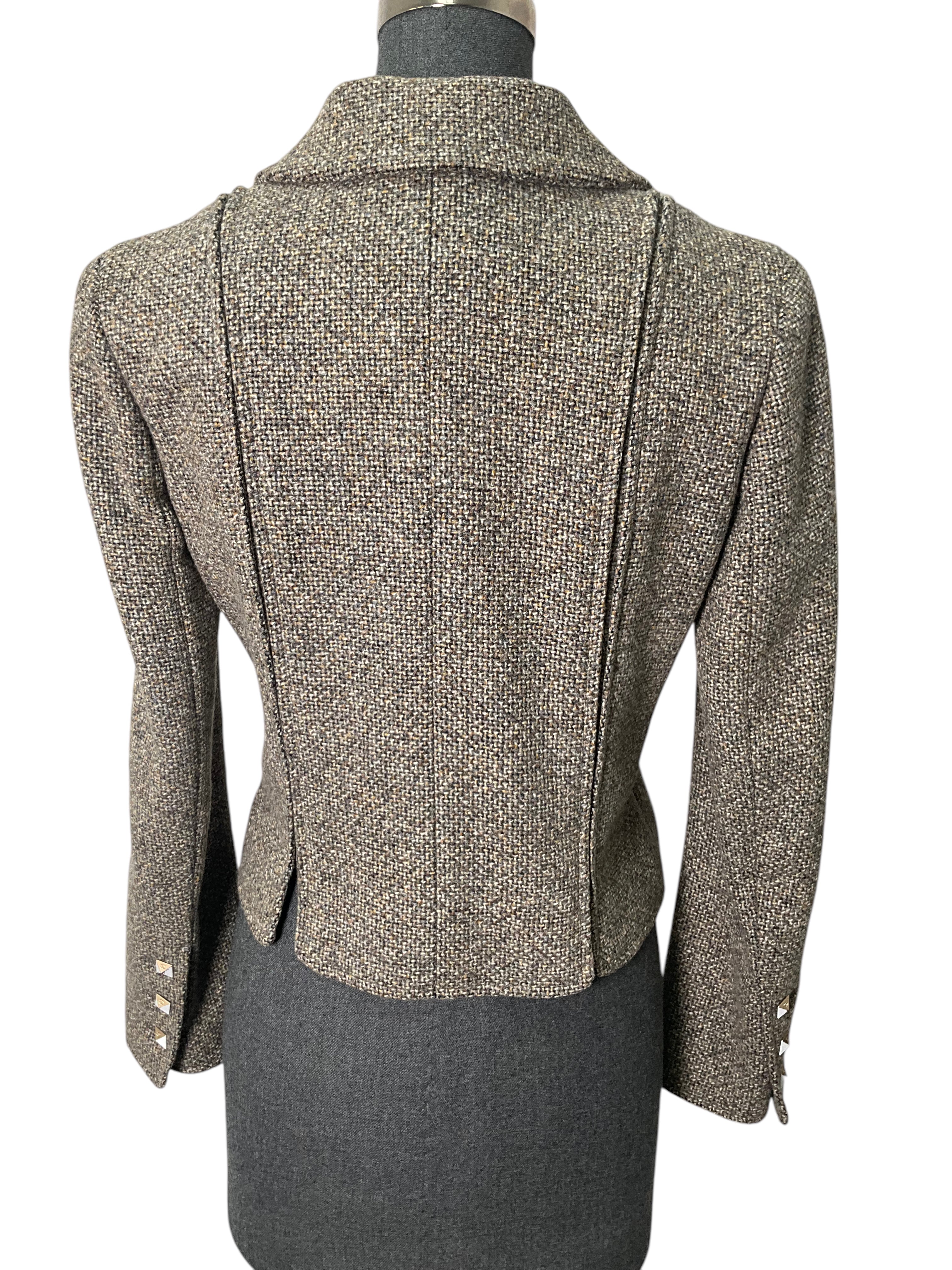 CHANEL 03A Tweed Cropped Jacket - Size 38 | Classic Women's Fashion Blazer for Office, Party & Special Occasions