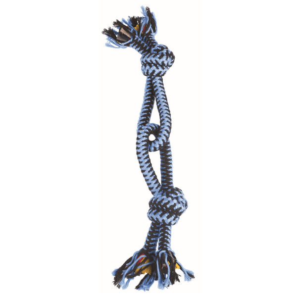 M PETS Twist Eight Rope - Durable Dog Chew Toy for Aggressive Chewers, Interactive Play & Dental Health | Perfect for Large Breed Dogs, Training Rewards & Outdoor Activities