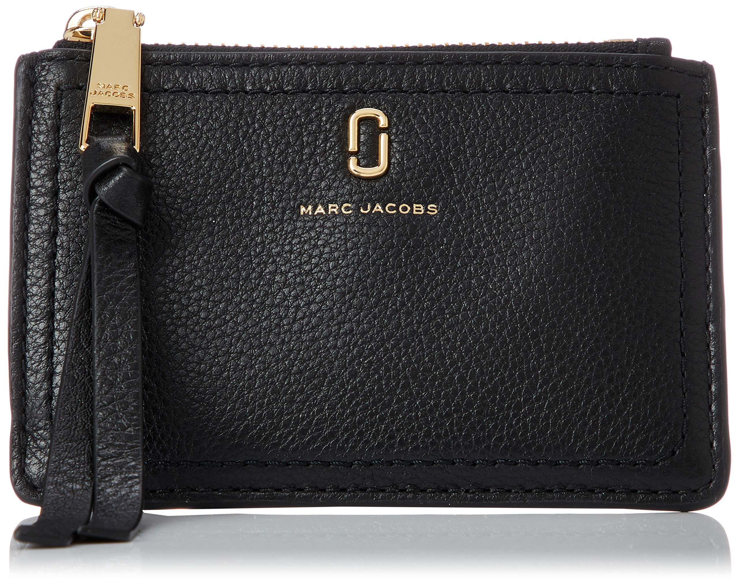 Marc Jacobs M0015123 The Softshot Commuter Wallet - Genuine Leather 3-Way Key Ring Organizer for Men & Women | Perfect for Travel, Work & Everyday Use