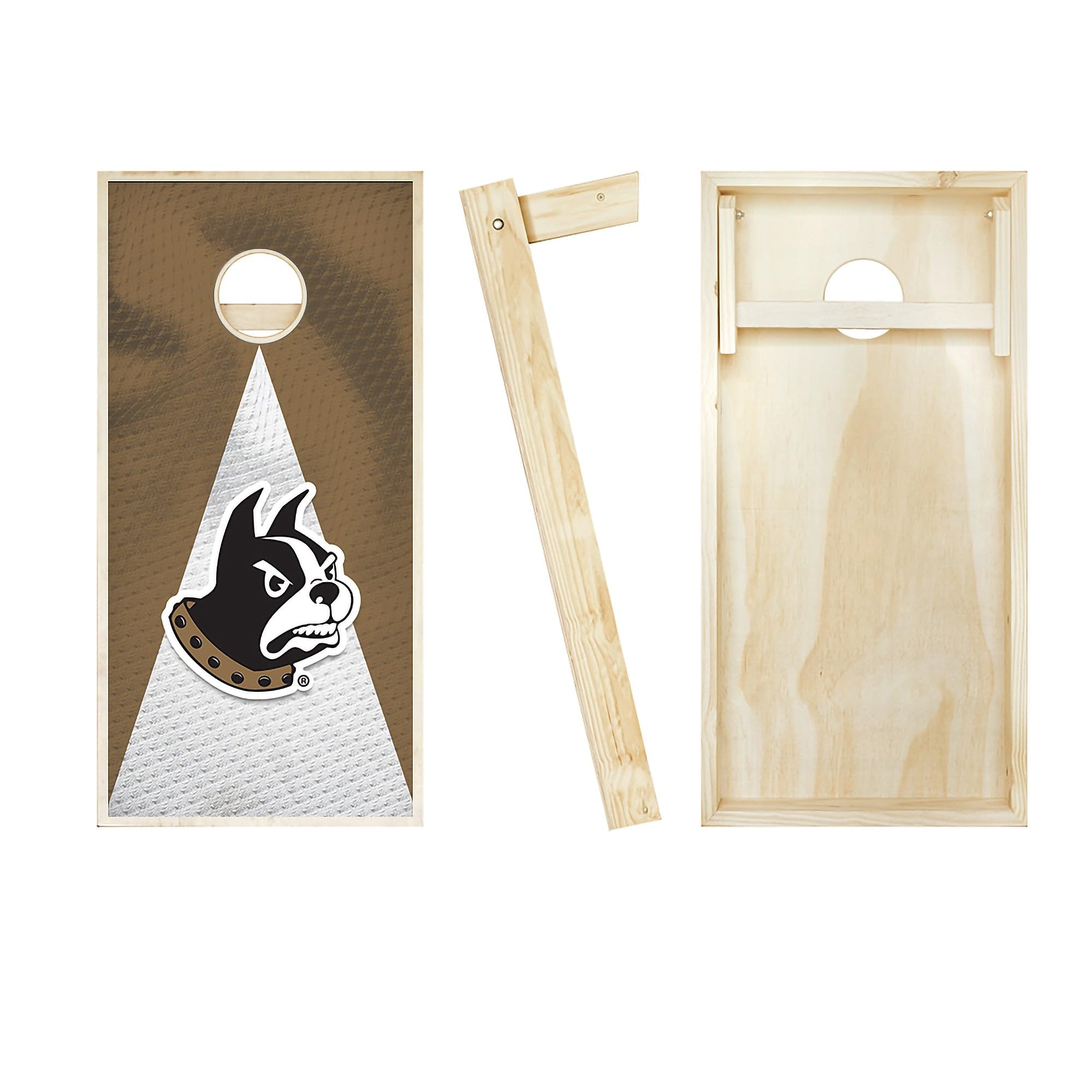 Skip's Garage Wofford Jersey Cornhole Board Set - Official Team Logo Design - Regulation Size Bean Bag Toss Game for Tailgating, Backyard Parties & Outdoor Events