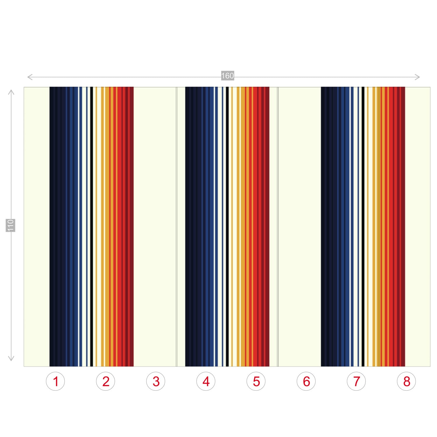 Mexican Blanket Pattern Wall Mural Wallpaper - Easy to Install & Remove - 4 Size Options - Perfect for Living Room, Bedroom & Nursery Decor