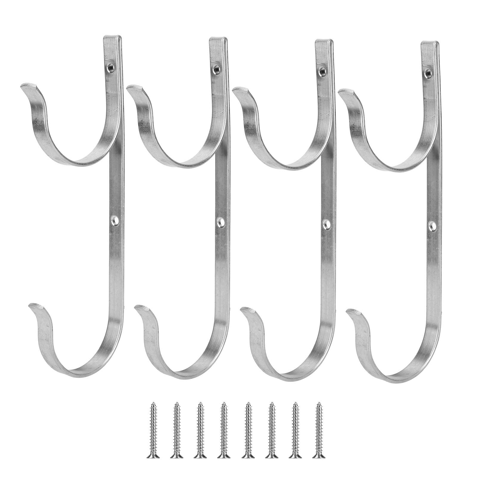 Omabeta 4-Pack Heavy Duty Aluminum Alloy Bathroom Hooks - Rustproof Shower Towel Hangers for Pool, Gym & Home - Easy Installation Wall Mount Organizer (Durable & Space Saving)