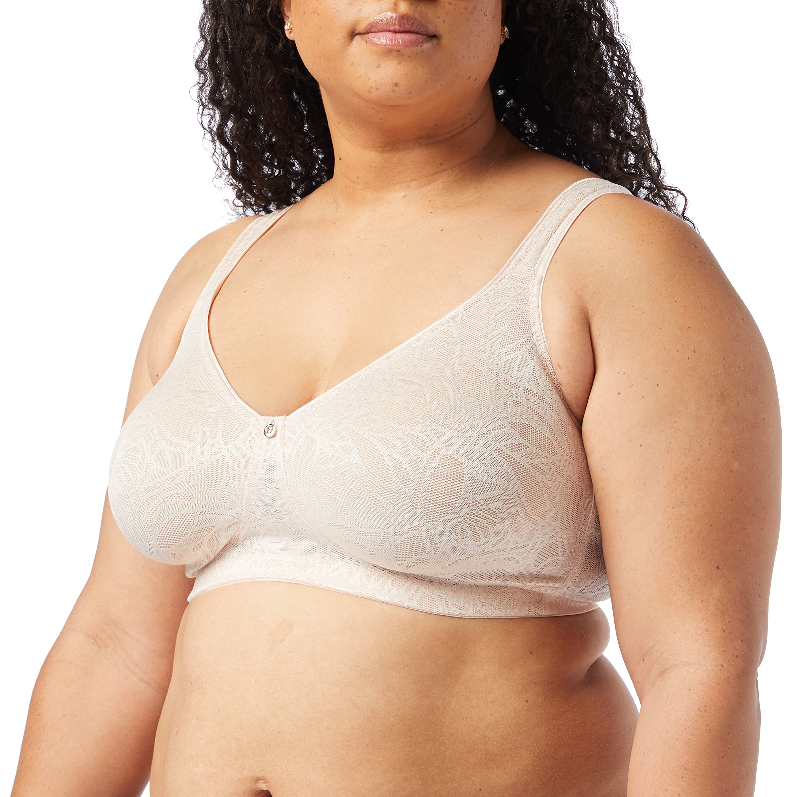 Wire-Free Lace Bra for Women - Comfortable Seamless Underwire Bra 8076 | Perfect for Yoga, Workout & Everyday Wear