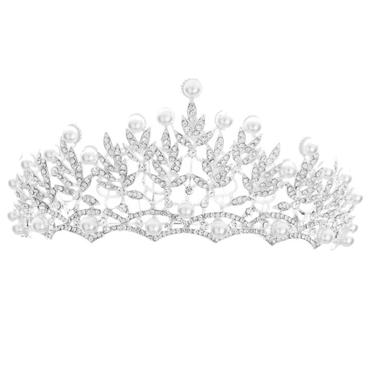POPETPOP Wedding Tiara for Bride - Crystal Rhinestone Bridal Headpiece, Princess Hair Accessories for Weddings, Parties & Birthdays - Perfect for Fairy-Themed Events & Special Occasions