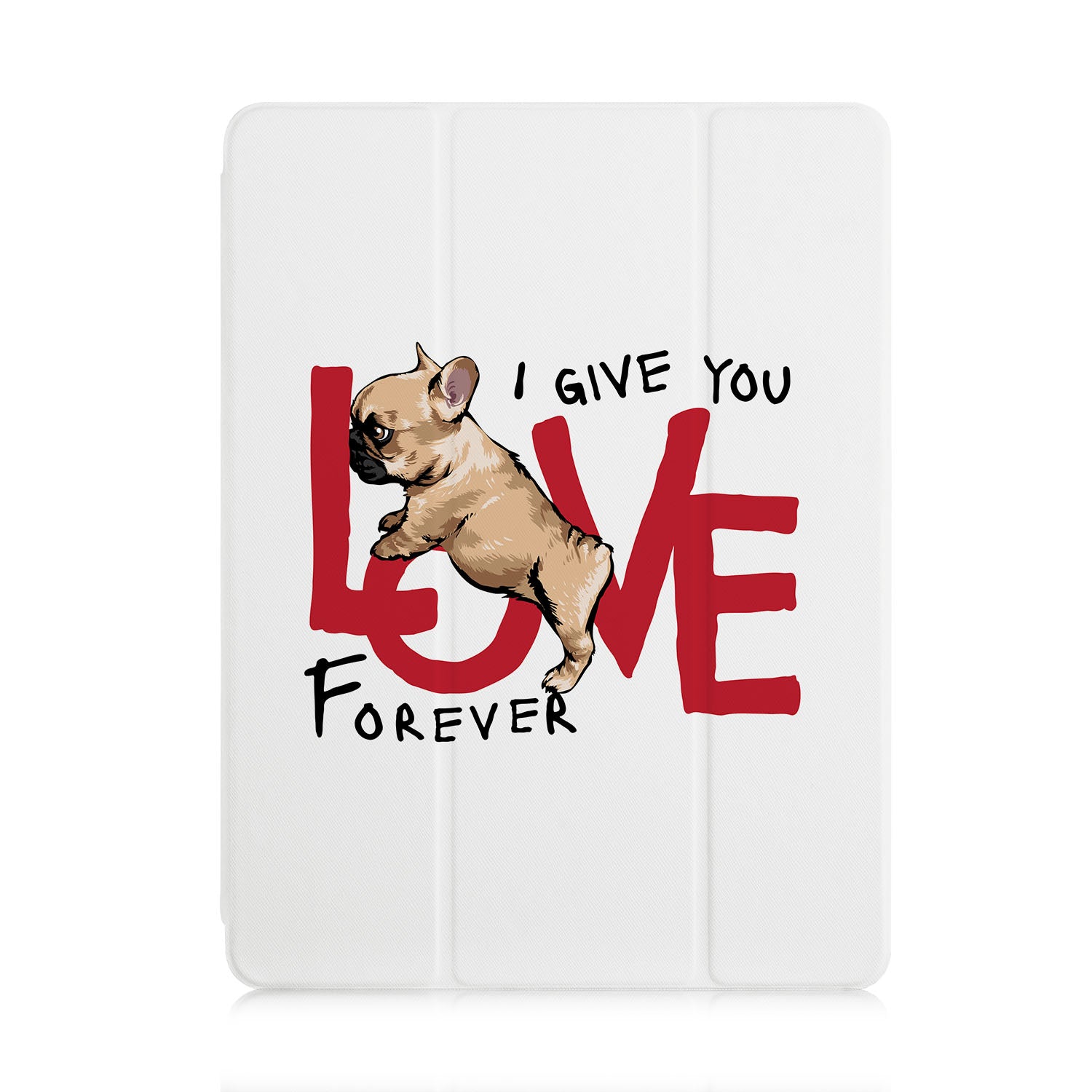 Premium iPad Trifold Case with Cute Dog Design - Slim Protective Cover for iPad 6/7/8/9/Air/Pro | Perfect for Work, School & Travel Accessories