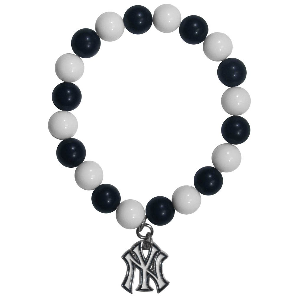 MLB Women's Beaded Fan Bracelet - Stylish Baseball Jewelry for Women, Team Spirit Accessories - Perfect for Games, Gifts & Everyday Wear
