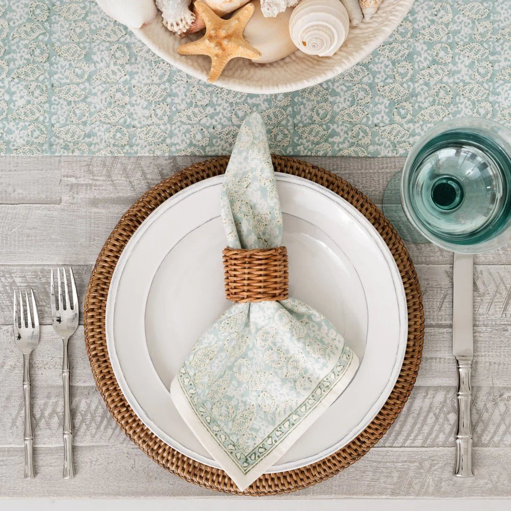 India Hicks Seashell Seafoam Collection - Coastal Home Decor & Beach House Accessories for Bathroom, Living Room & Bedroom