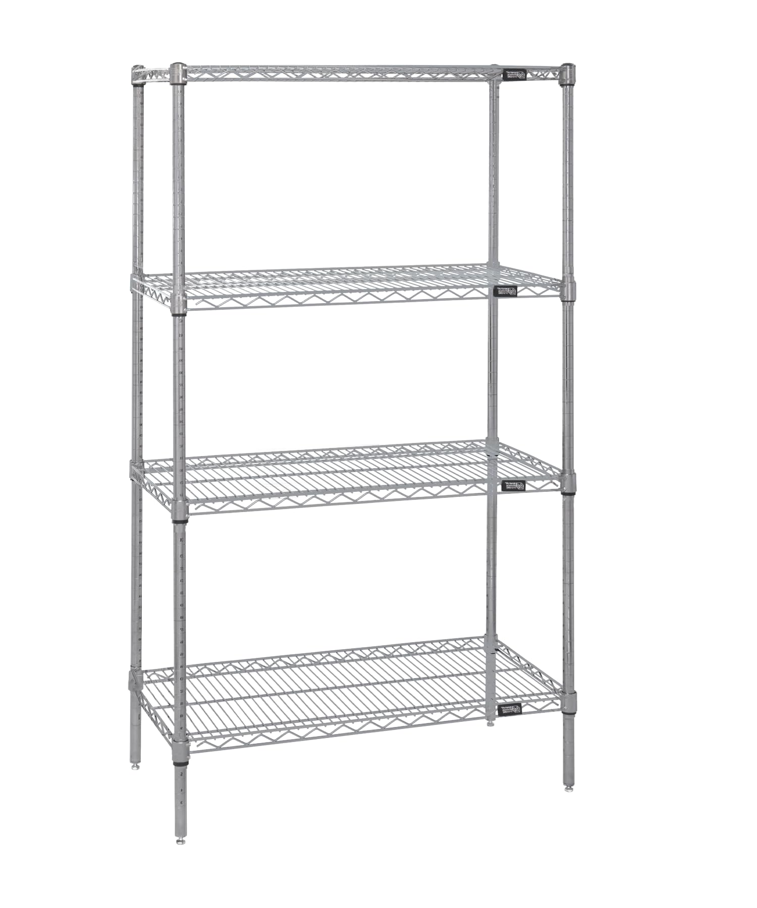 Quantum Storage Systems WR63-2454S Stainless Steel Wire Shelves Starter Kit - 4 Shelves, 63
