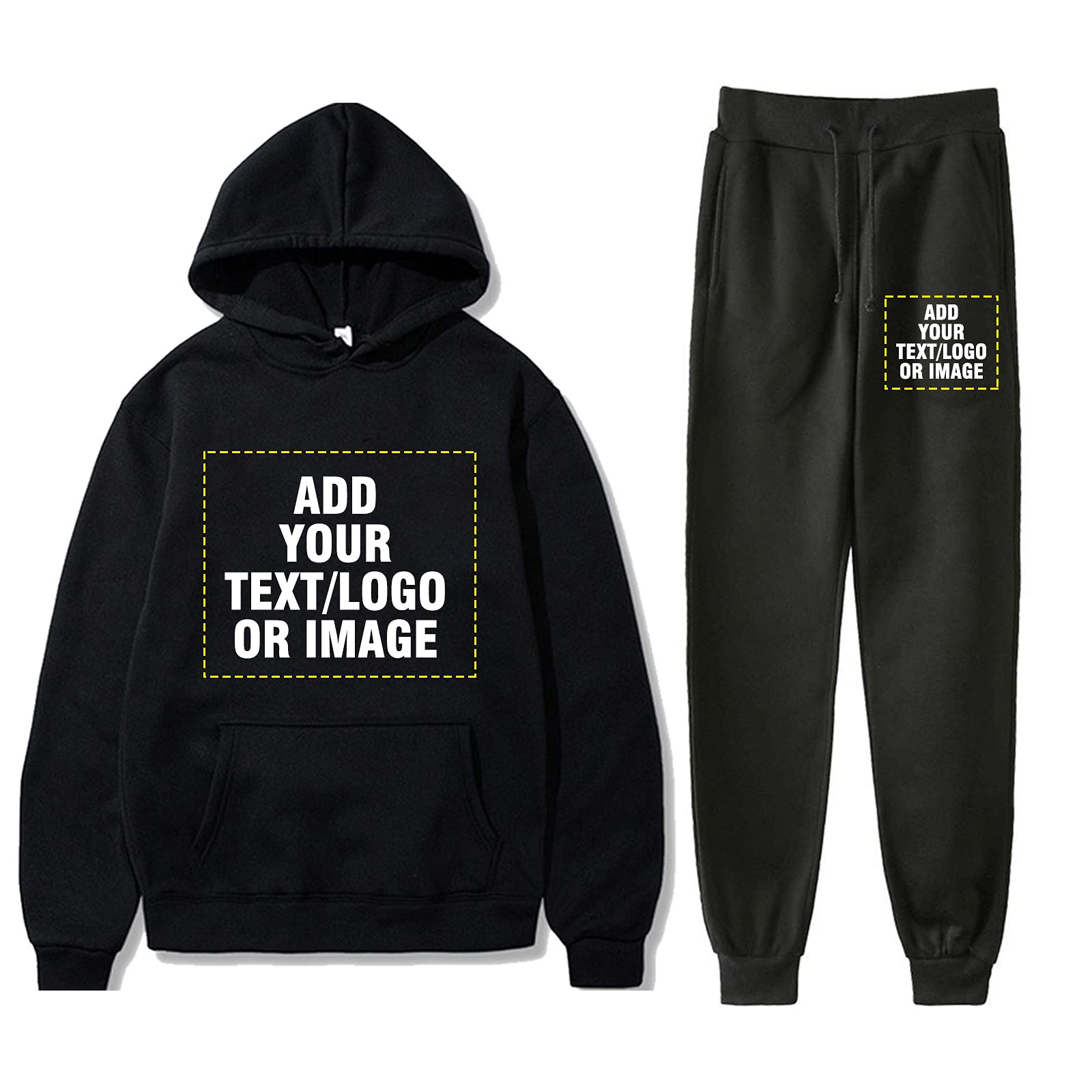 Custom Mowbeat Sweat Suit Hoodie & Sweatpants Set - Personalized Long Sleeve Pullover Sweatshirt for Men & Women | Gym, Lounge, Streetwear Fashion