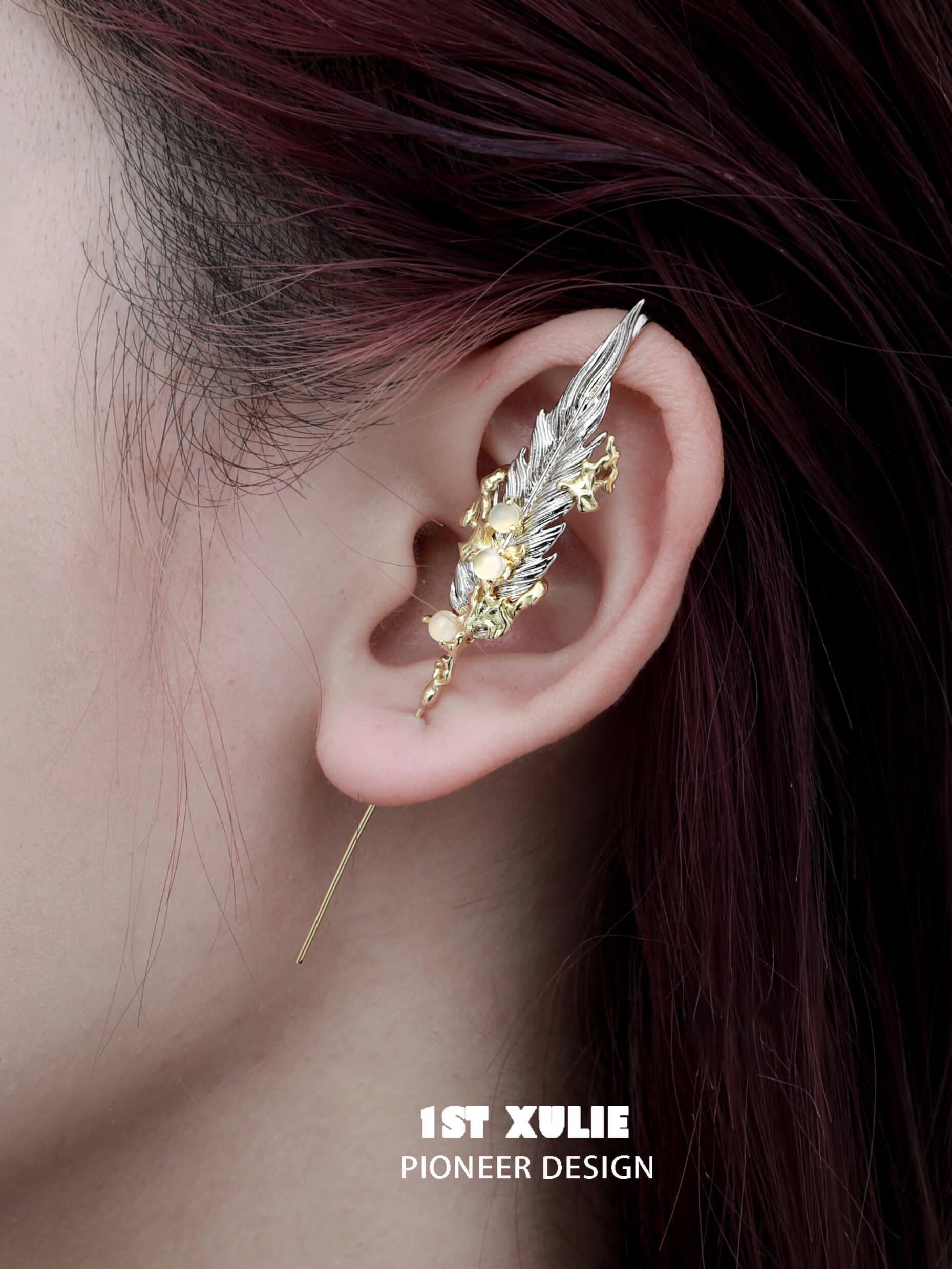1ST XULIE Ear Hook Needle Piercing Earrings - Hypoallergenic Surgical Steel Cartilage Hoops for Women & Men - Perfect for Daily Wear, Parties & Gifts