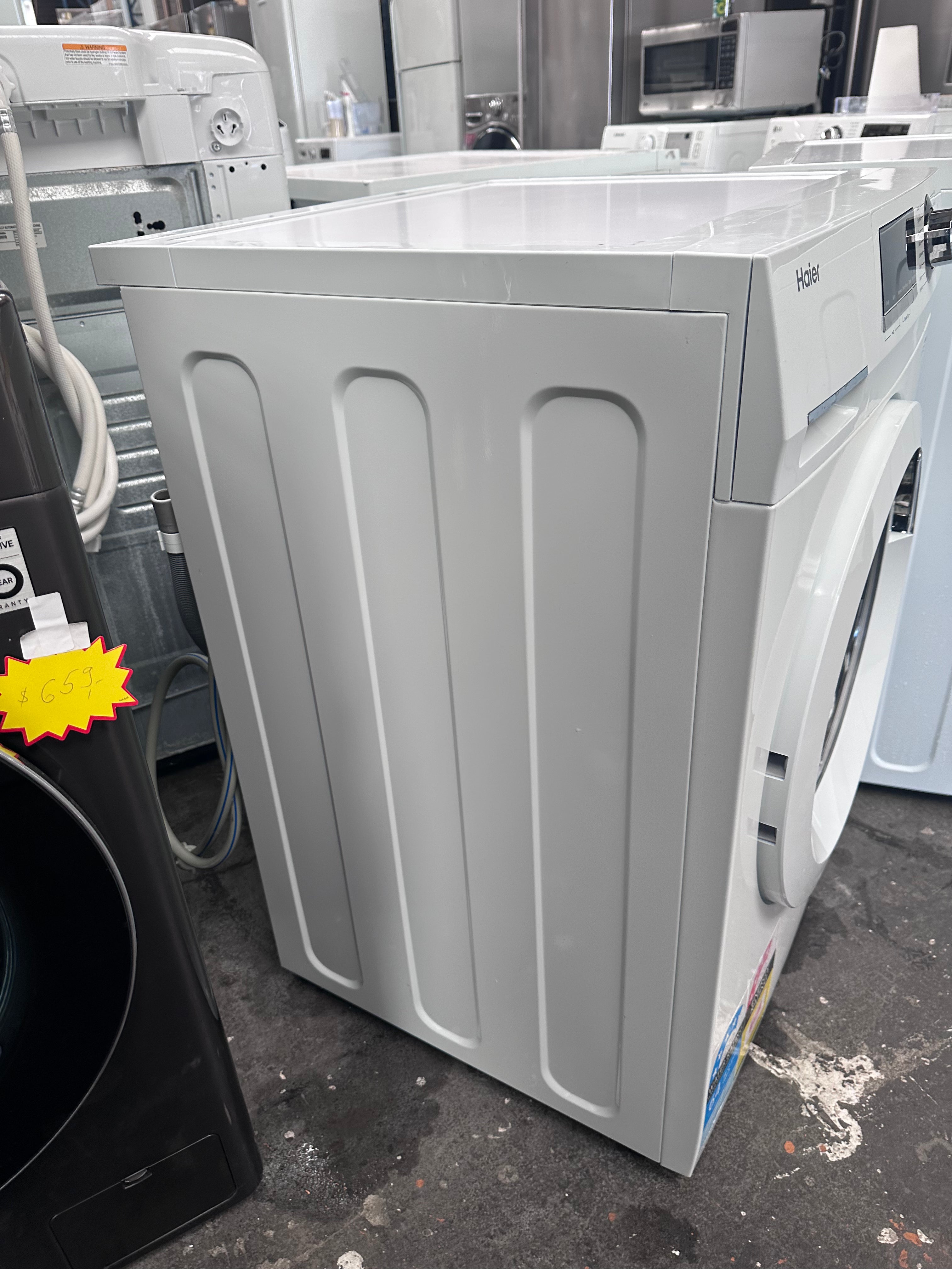 Haier 7.5kg Front Load Washing Machine [Certified Refurbished] - Perfect for Apartments, Small Homes & Laundry Rooms