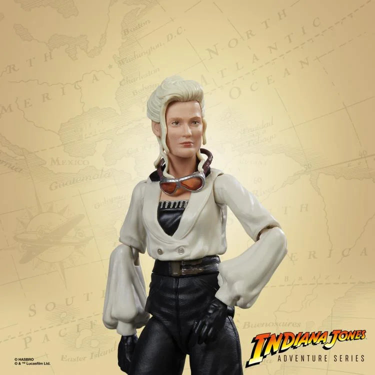Indiana Jones Adventure Series Dr. Elsa Schneider Action Figure with Grail Table Accessory - Perfect for Collectors, Movie Fans & Adventure Display Scenes