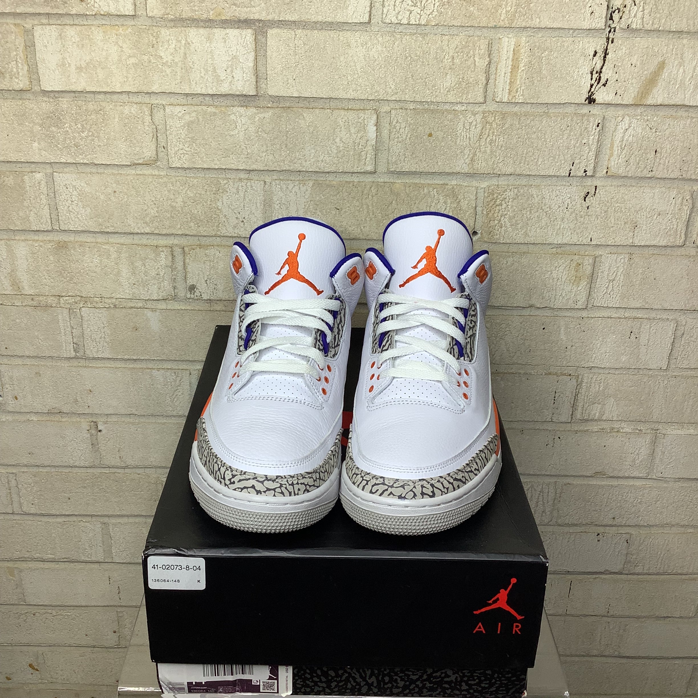 AIR JORDAN 3 KNICKS Men's Basketball Shoes Size 14 - Retro Sneakers for NBA Fans, Streetwear & Casual Wear (Style Code: 136064-148) - Perfect for Basketball Games, Gym Workouts and Urban Fashion