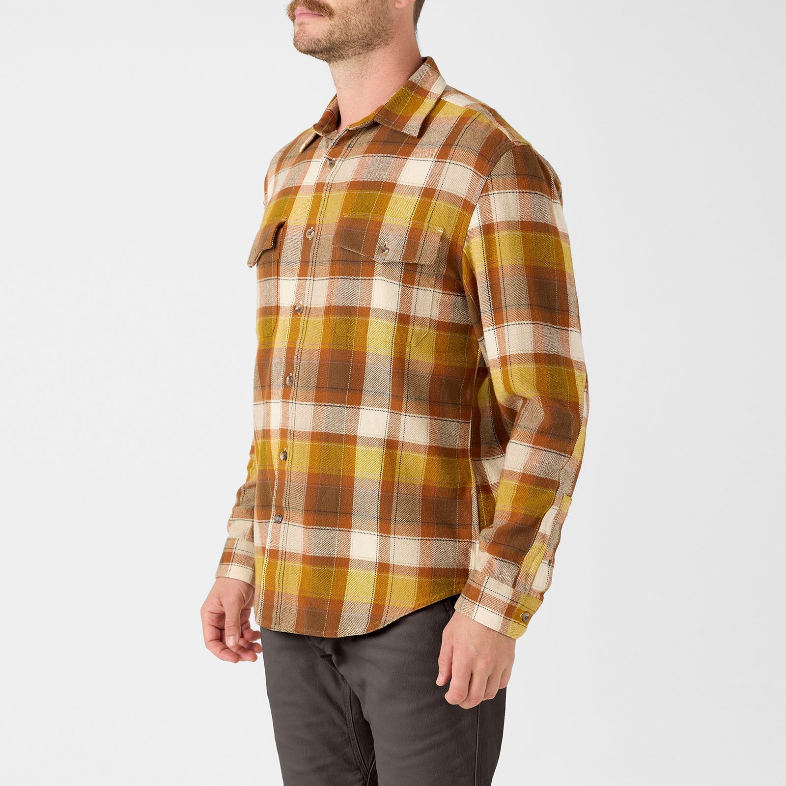 Men's Gatlin Rustic Flannel Shirt - Soft Plaid Long Sleeve Button Down for Casual Wear & Outdoor Adventures