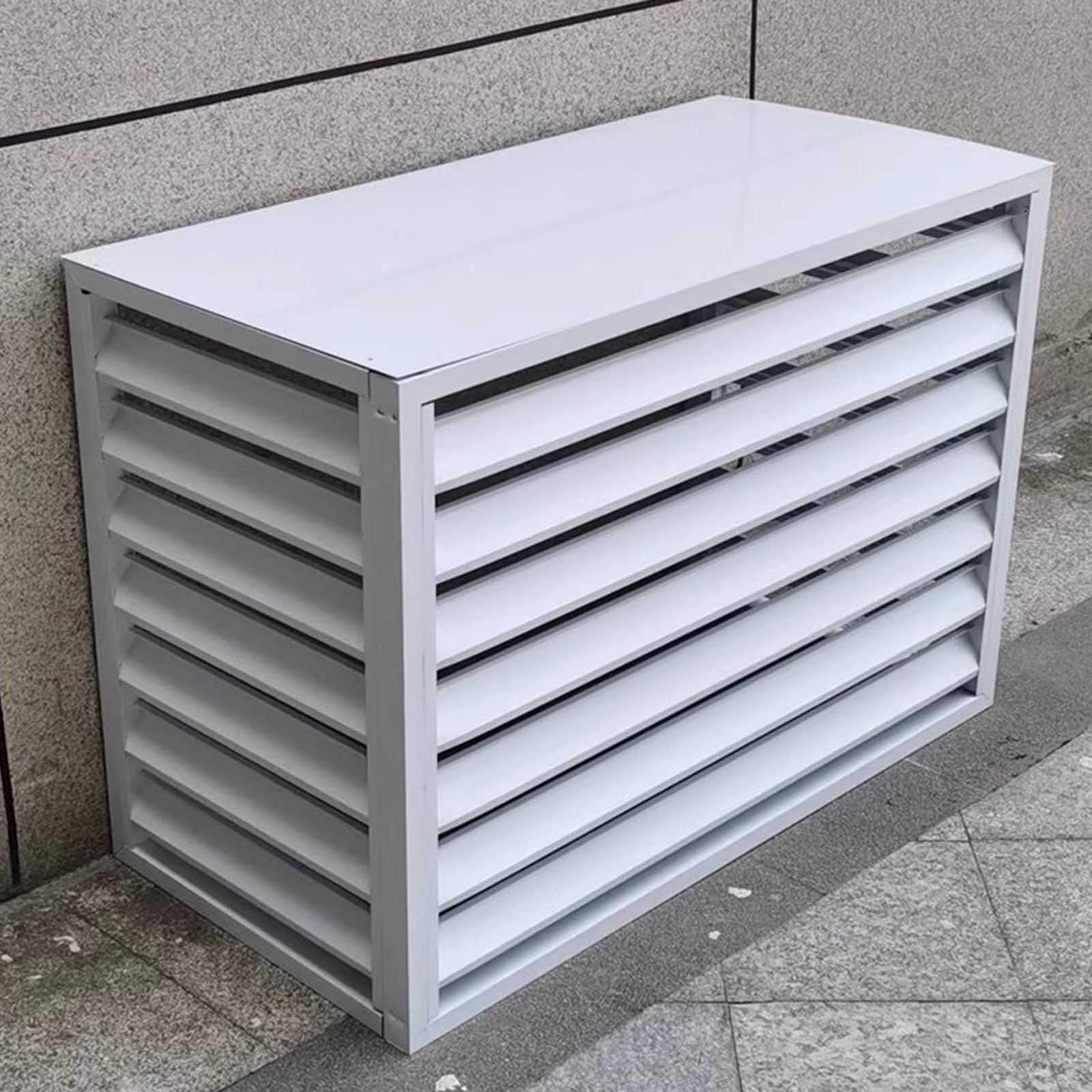 Mini Split AC Cover for Outdoor Unit - Durable Weatherproof Protection for Mini Split Condenser & Air Conditioner (White) - Perfect for Winter Storage & Extreme Weather Protection