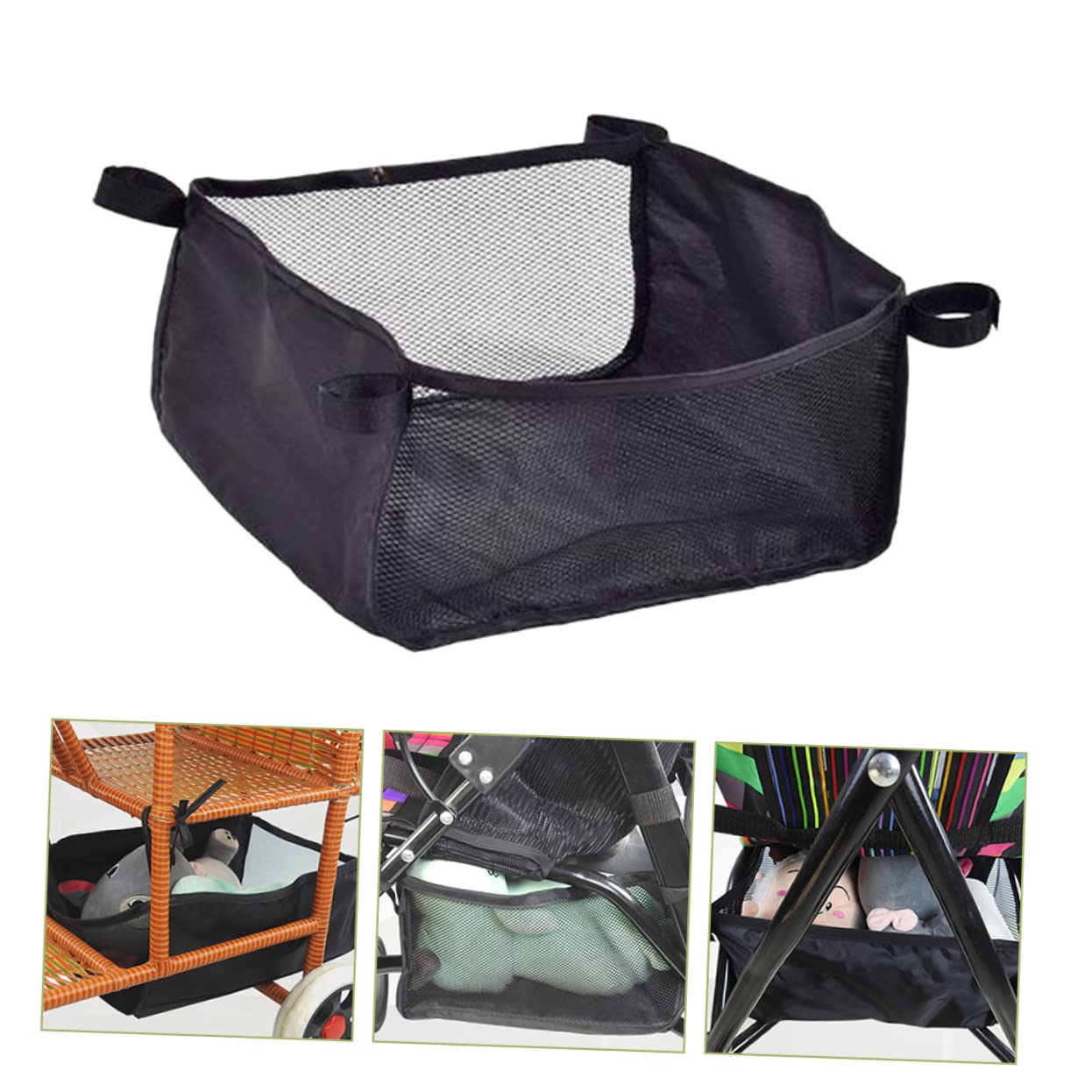 1PCS Baby Stroller Storage Organizer Bag - Under Seat Hanging Basket for Baby Trend Stroller, Wagon & Car Seat - Replacement Organizer Pouch for Diapers, Toys & Essentials - Perfect for On-the-Go Parents
