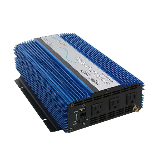 Aims Power PWRI150024S 1500W Pure Sine Wave Power Inverter - Reliable Backup Power for RV, Boat, Off-Grid & Emergency Use