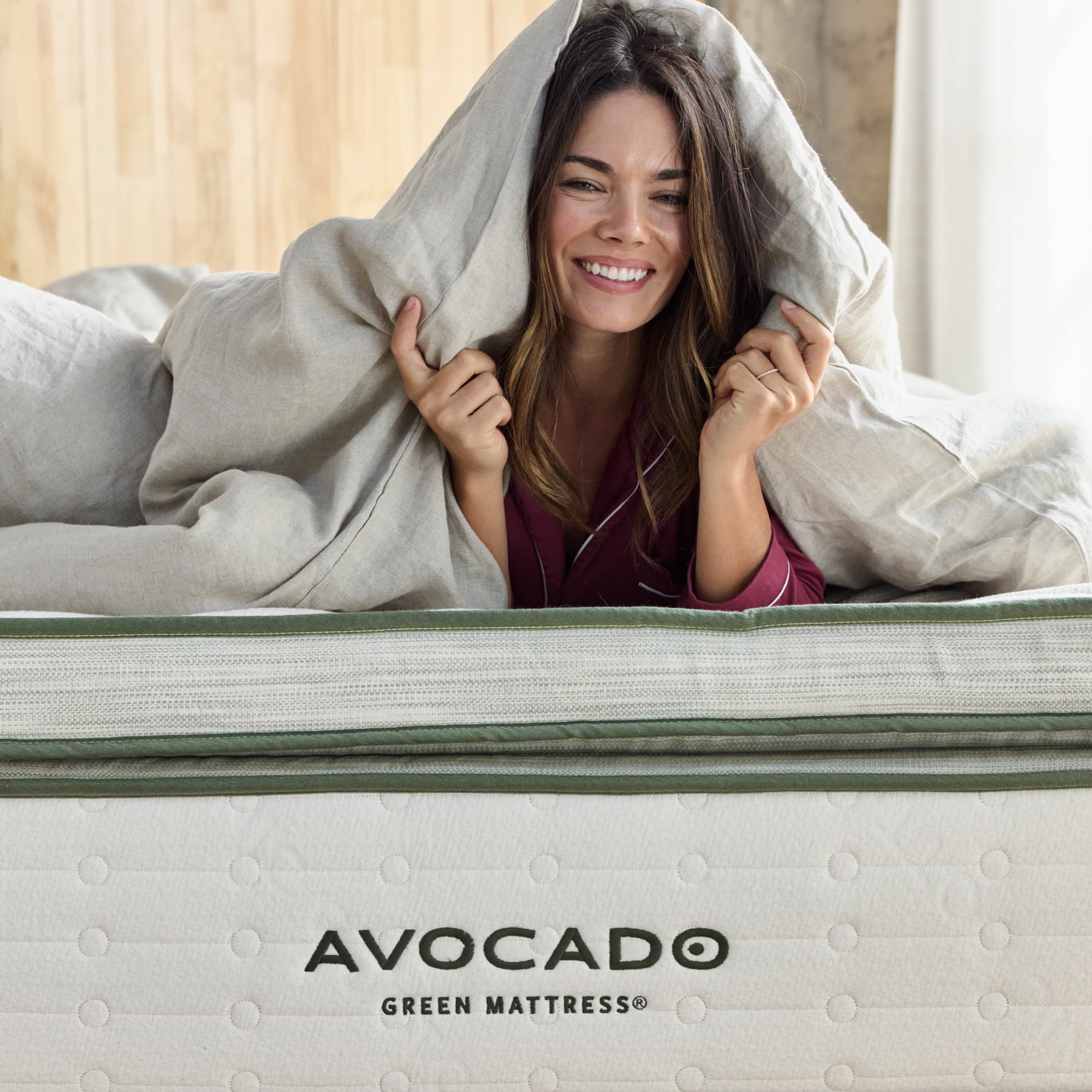 Avocado Green Mattress - Organic & Eco-Friendly Latex Hybrid Mattress for Back Pain Relief | Perfect for Side, Back & Stomach Sleepers | Sustainable & Non-Toxic Bedding Solution
