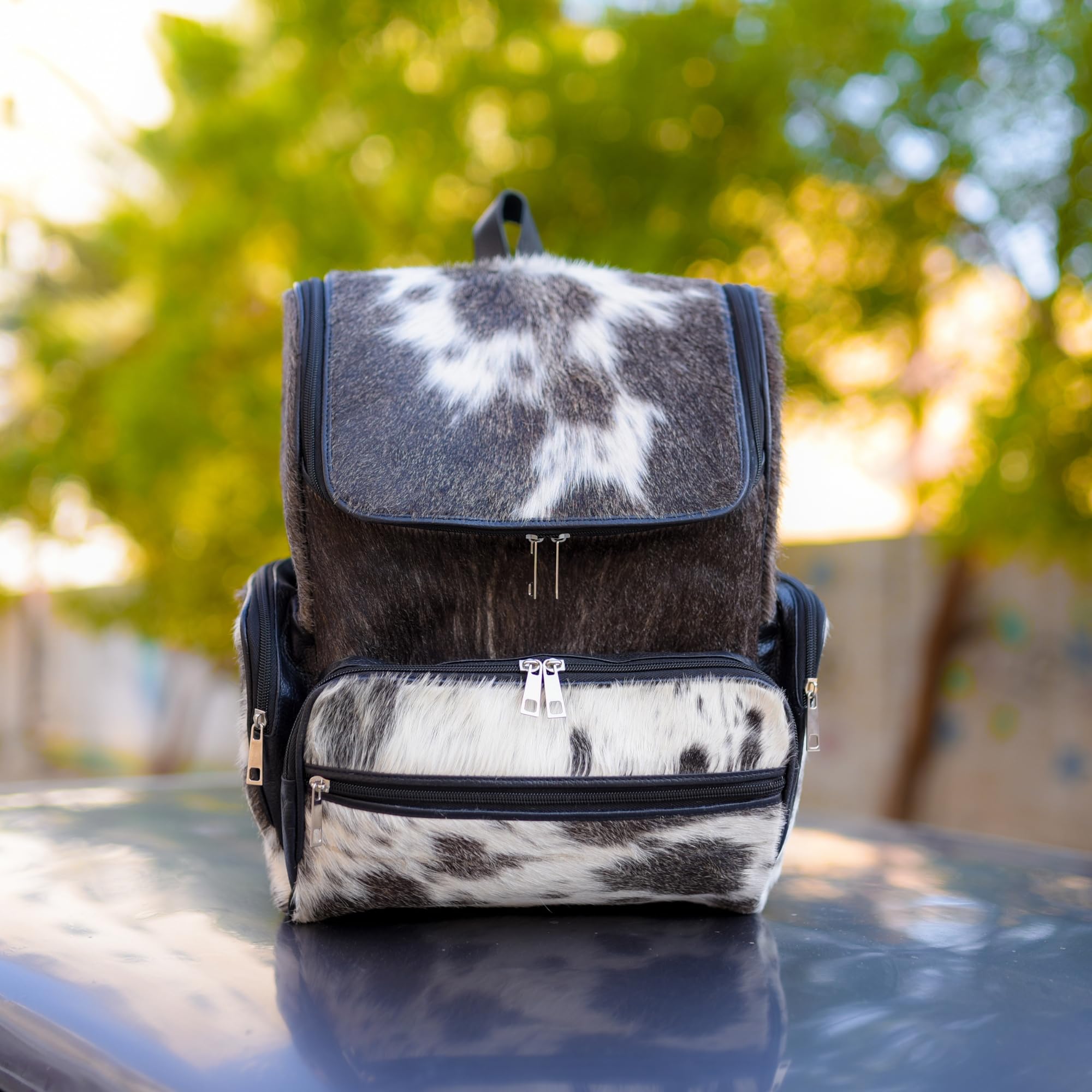 CHAYELL Genuine Cowhide Leather Backpack with Laptop Compartment - Western Fringe Design Travel Backpack & Diaper Bag for Women | Perfect for Work, College, Outdoor Adventures & Baby Care