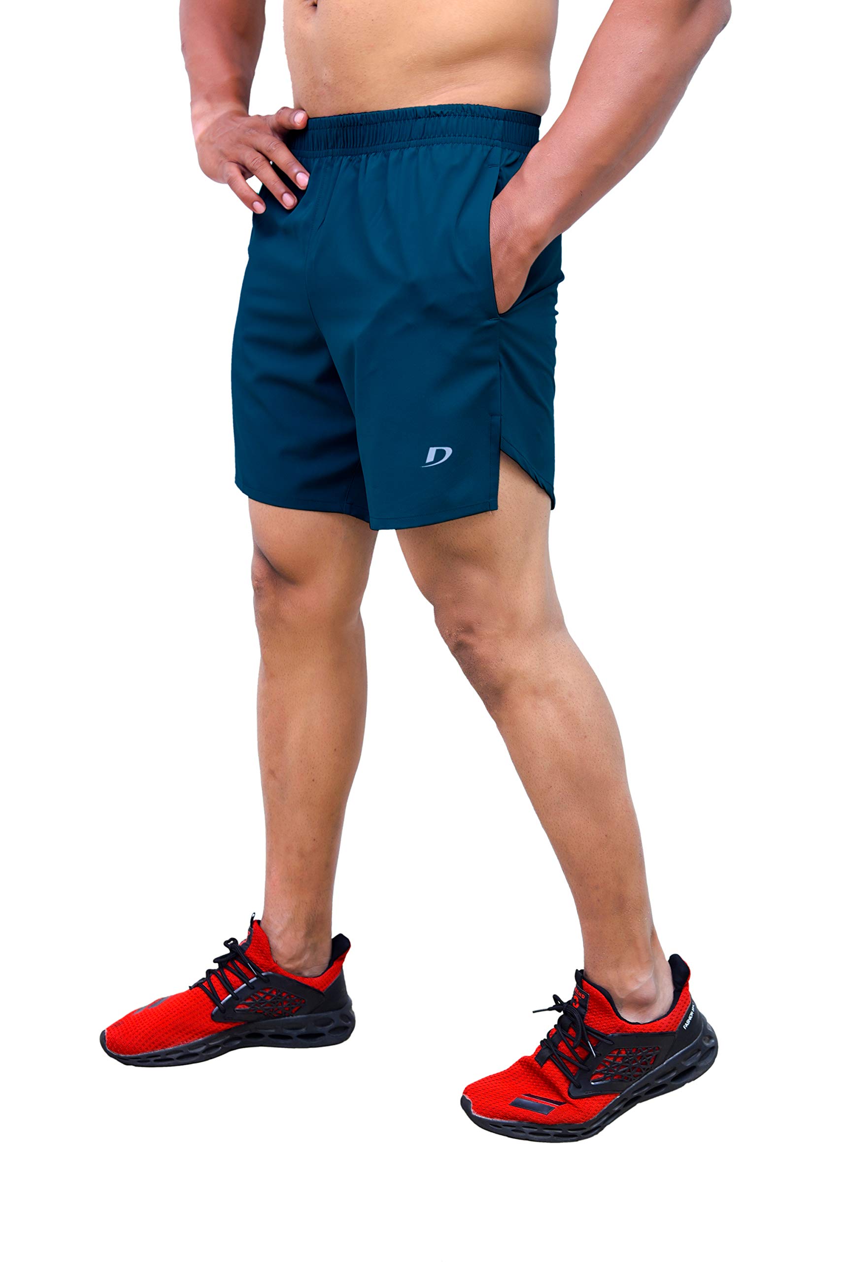 DECISIVE Men's Gym Workout Shorts - Breathable Quick-Dry Fitness Shorts for Running & Training - Perfect for Gym, Yoga, and Outdoor Sports