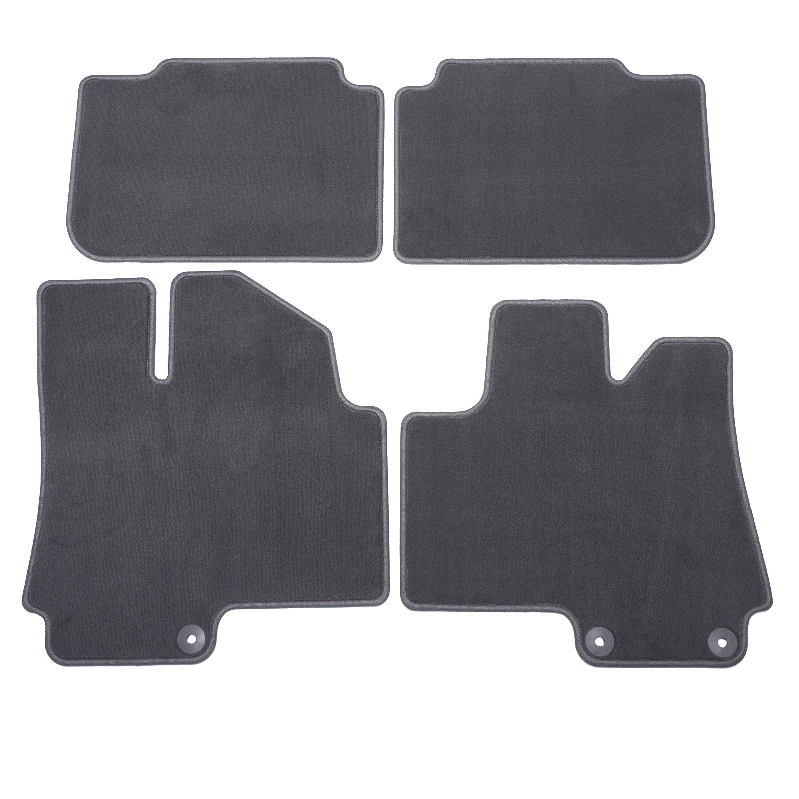 General Motors Accessories 22860109 Premium Dark Titanium Car Floor Mats Set - Front & Rear All-Weather Protection for Cars, Trucks & SUVs | Perfect for Daily Commute, Road Trips & Family Travel