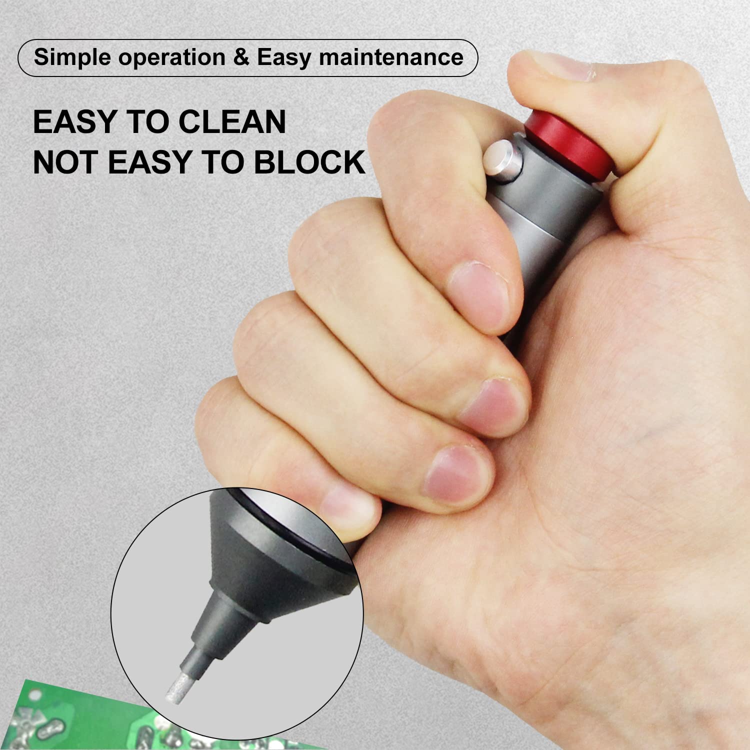 FrogBro Desoldering Pump - High-Power Solder Sucker Tool with Vacuum Suction & Heat-Resistant Nozzle for Electronics Repair, PCB Work, DIY Projects