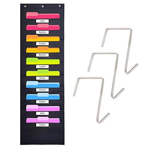 Black - (10 Name Tag Pockets)