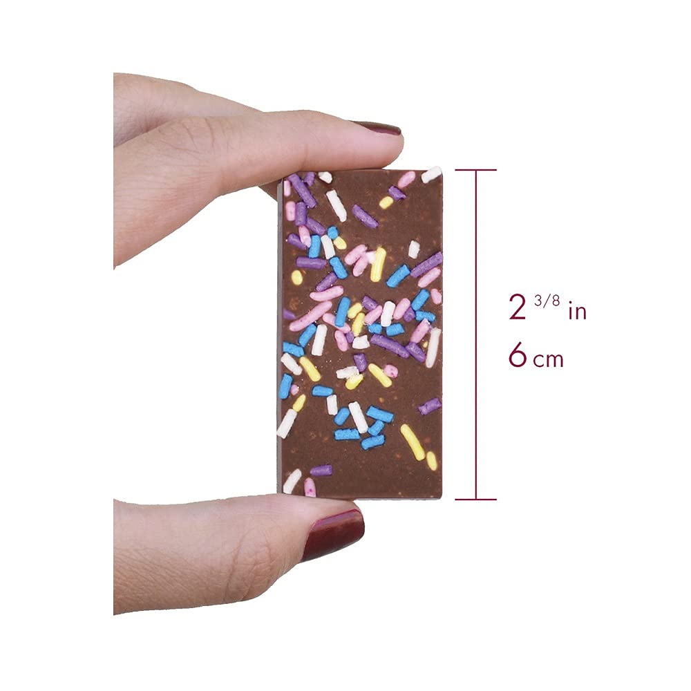 Chuao Chocolatier Sprinkle Dreams Milk Chocolate Mini Bars - Gourmet Preservative-Free Chocolate Snacks | 100-Pack for Gift Baskets, Birthdays, Thank You Gifts & Care Packages | Perfect for Parties, Office Treats & Holiday Celebrations