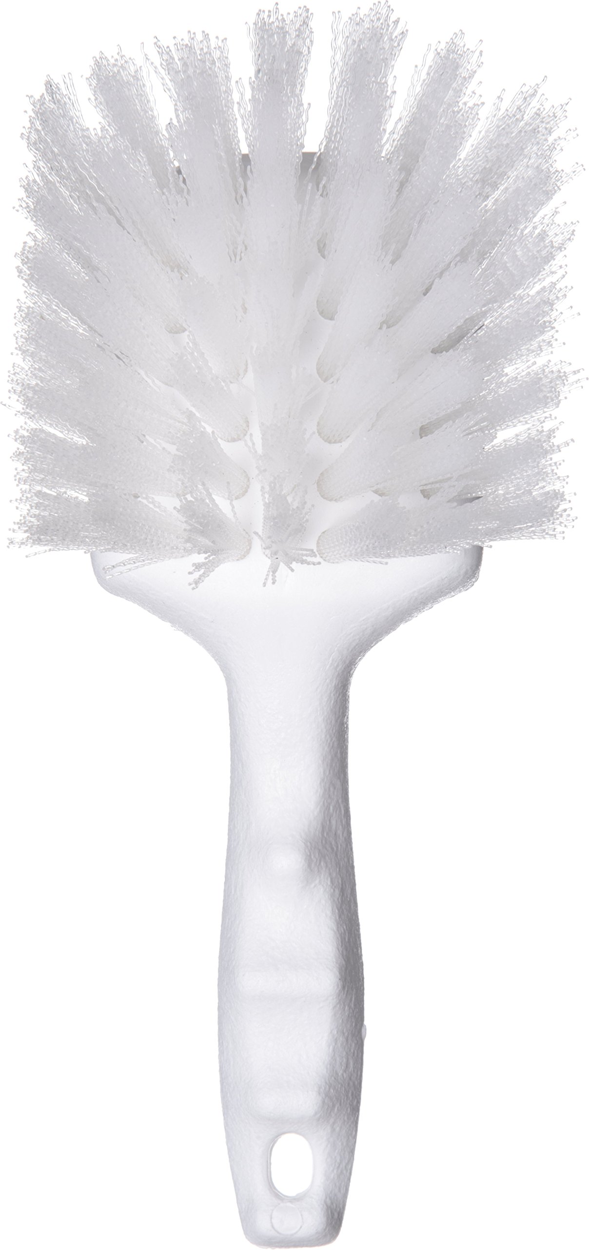 SPARTA 4054200 Nylon Dish Scrub Brush - Heavy Duty Utility Cleaning Brush with Hanging Hole - 8 Inch White Kitchen Brush for Dishwashing, Pots, Pans & Countertops - Perfect for Home, Restaurant & Commercial Use