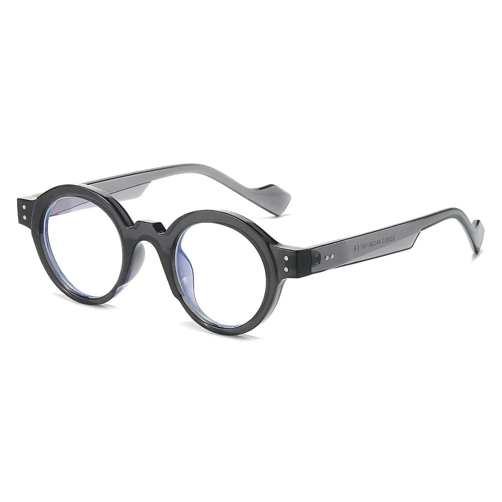 CCspace Unisex Full Rim Round Polycarbonate Reading Glasses R57194 - Stylish & Durable for Reading, Computer Work & Daily Use