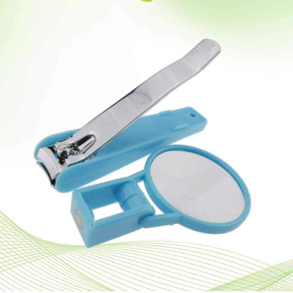 **Professional Nail Scissors & Clipper Set with Magnifying Glass - Safe Baby, Elderly & Children Nail Trimmer - Precise Fingernail & Toenail Cutter for Infants & Seniors - Perfect for Home, Travel & Salon Use**