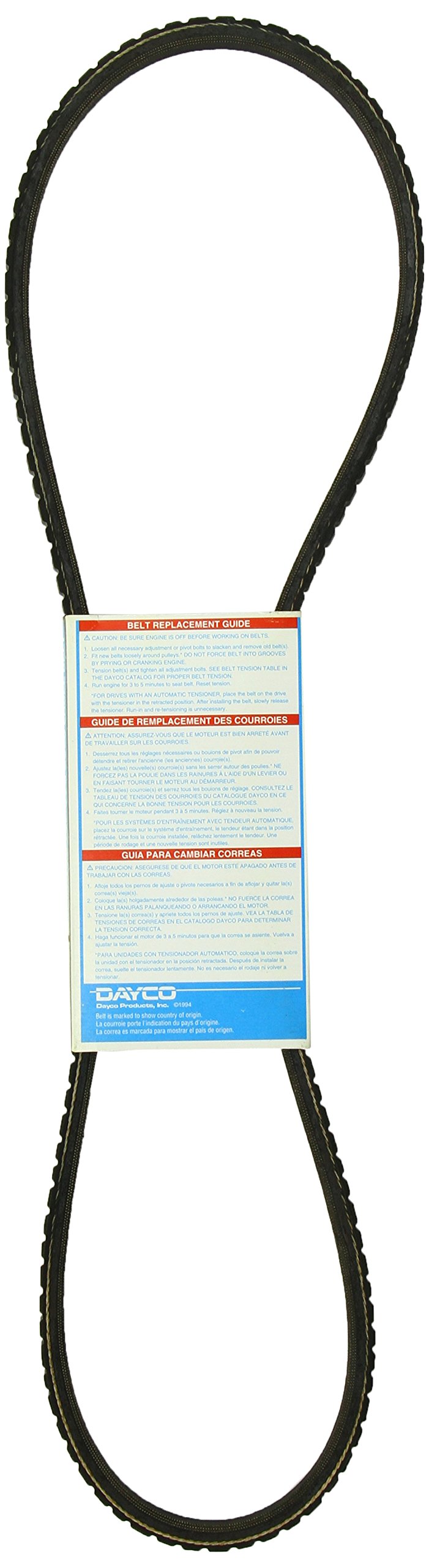 Dayco 17440 Premium Black Fan Belts - High-Performance Automotive Replacement Part for Cooling Systems | Perfect for Trucks, SUVs, and Classic Cars