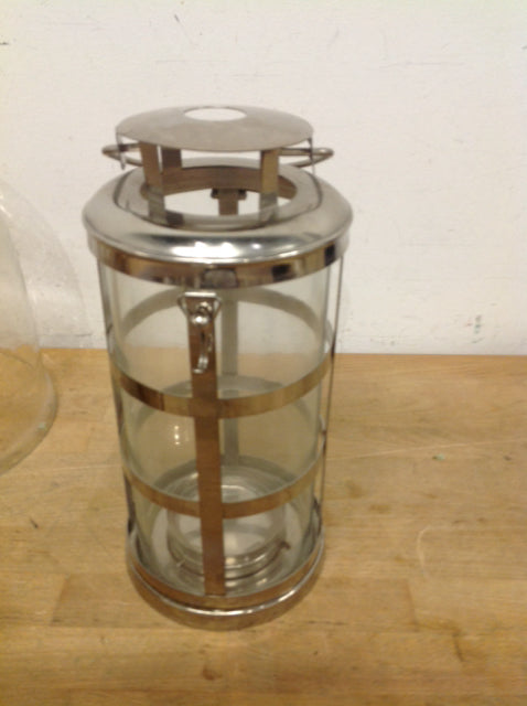 12 Silver Metal & Glass Lanterns for Home Decor - Vintage Style Hanging & Tabletop Lanterns for Indoor/Outdoor Wedding, Garden, Patio, and Party Lighting
