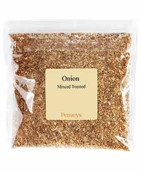 Penzeys Spices Toasted Minced Onions 10.4 oz (3 Cups) - Pack of 1 | Perfect for Soups, Salads & Casseroles | Premium Dried Onion Seasoning for Cooking & Baking