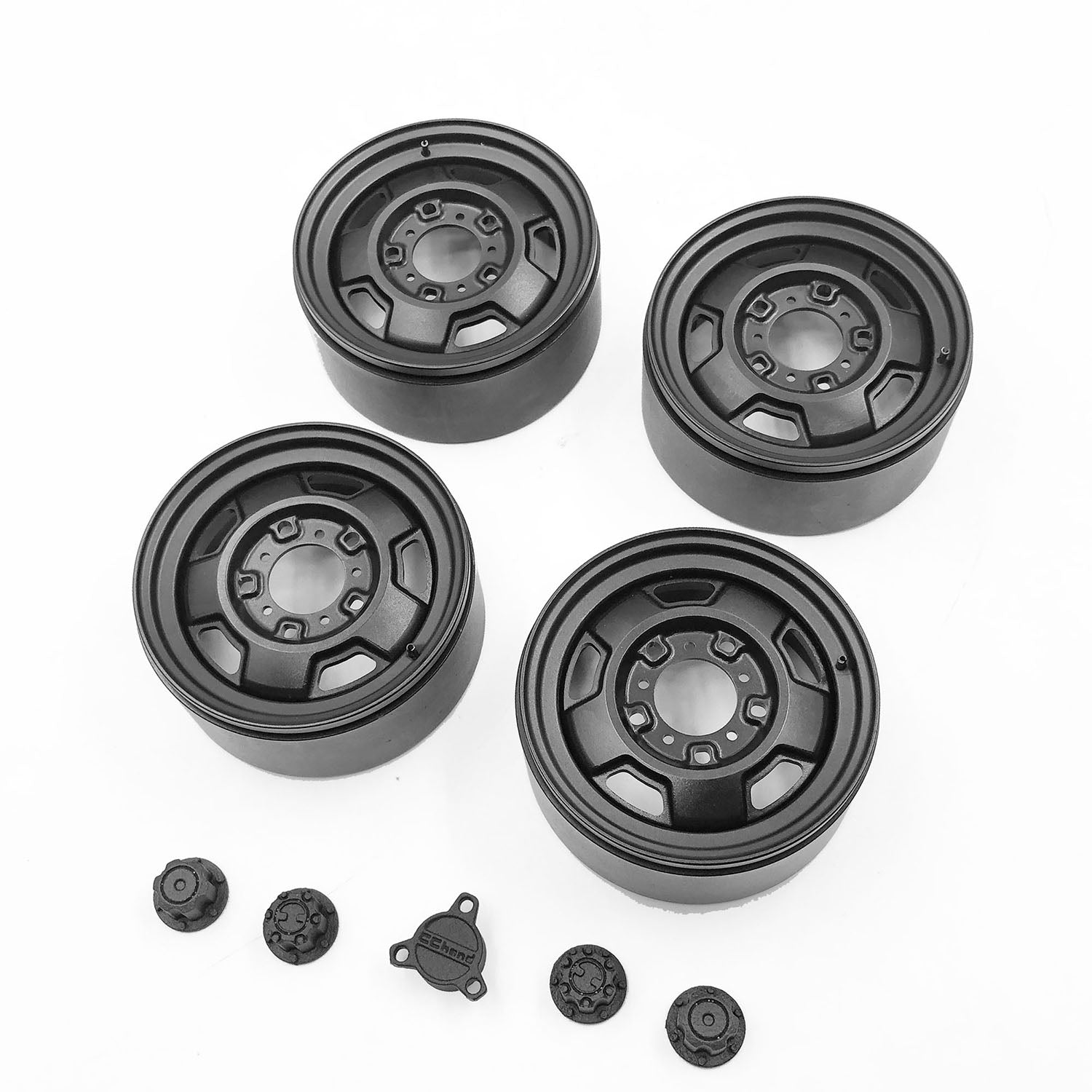 1/6 Scale Metal Vintage Wheel Hubs for Capo Sixer1 RC Rock Crawler - Off-Road Vehicle Upgrade Parts - Perfect for DIY Model Cars & Remote Control Truck Modifications