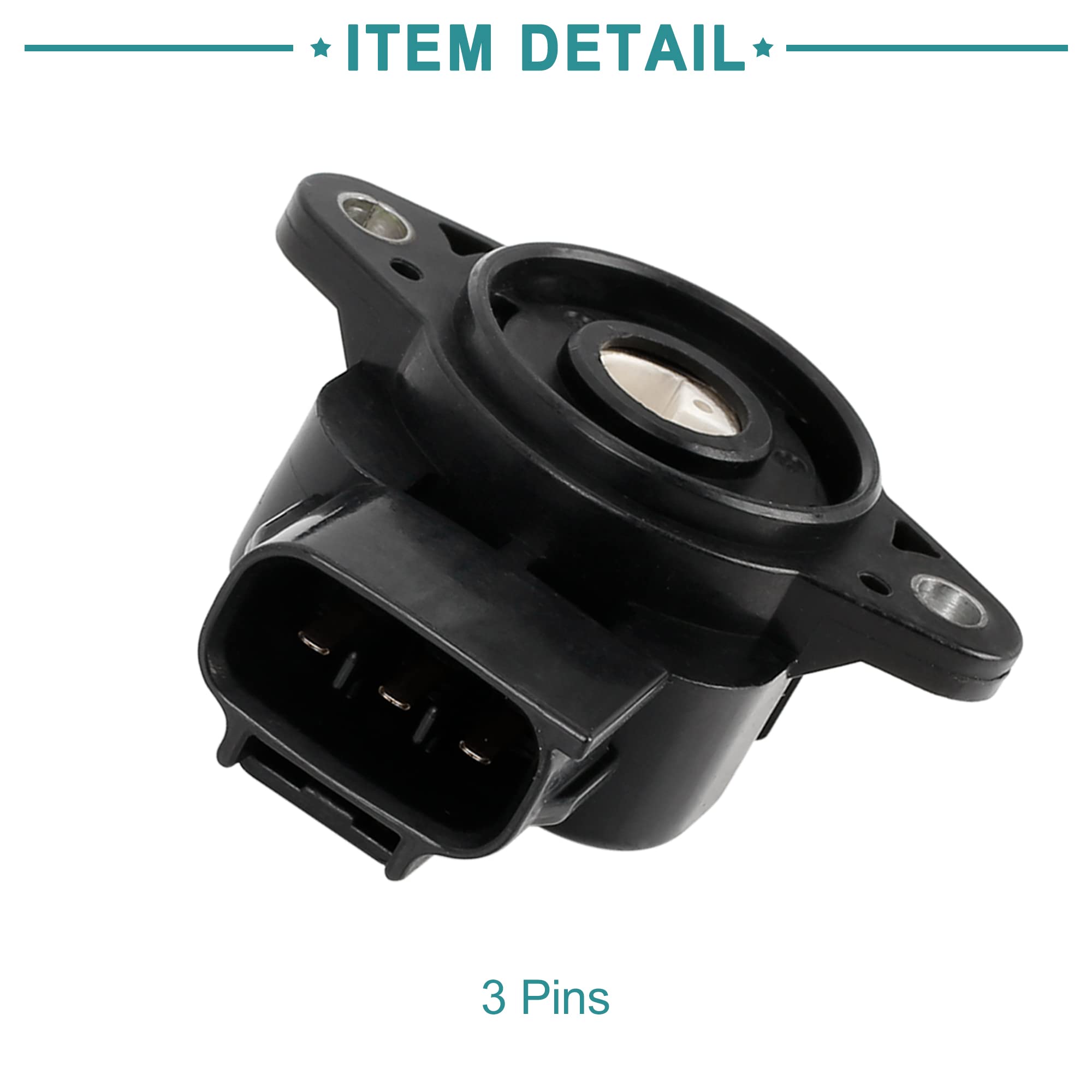 ACROPIX TPS Sensor Front Throttle Position Sensor Replacement for Toyota RAV4 2006-2018 - Black - Improve Engine Performance & Fuel Efficiency - Perfect for Off-Roading & Daily Commuting