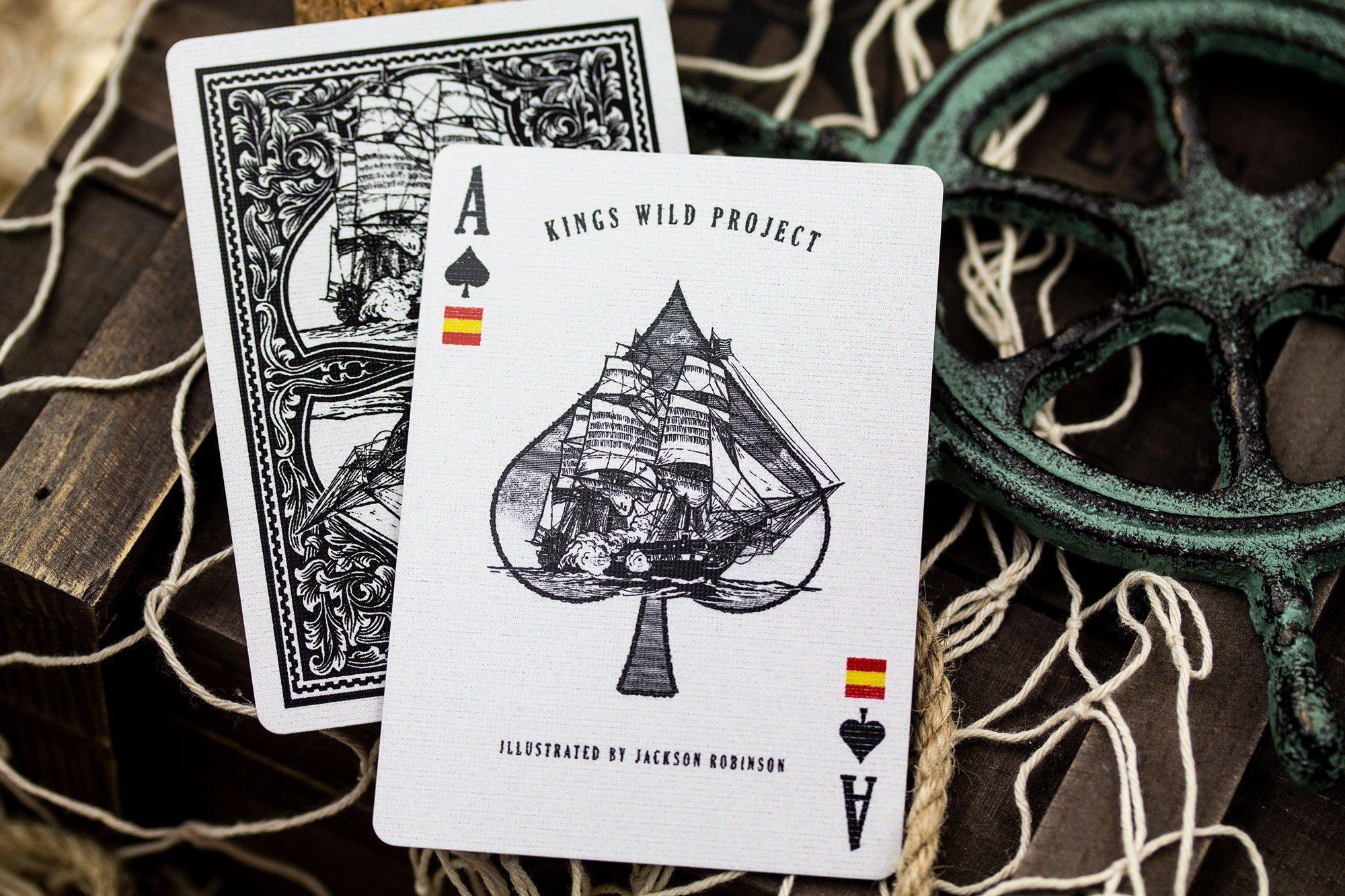 Kings Wild Project Old Ironsides Playing Cards - Premium Collectible Deck for Card Games, Magic Tricks & Poker Nights