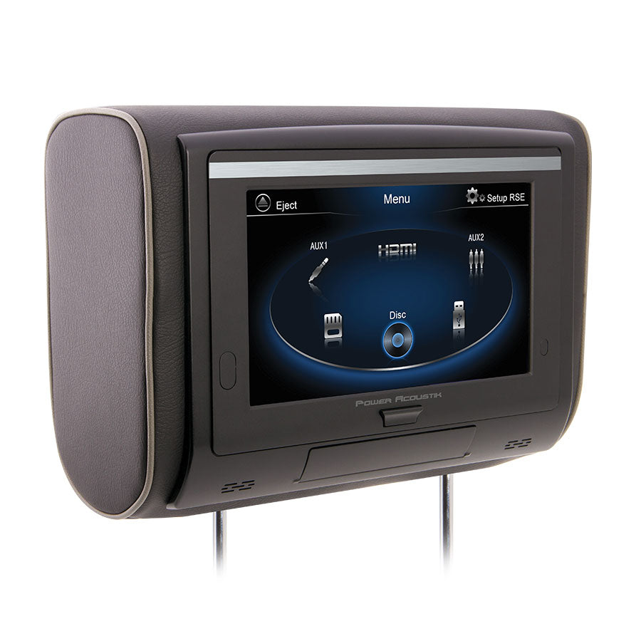 9 Inch LCD Universal Headrest with IR & FM Transmitters - HDVD 94 - Perfect for Car Backseat Entertainment on Road Trips & Long Drives