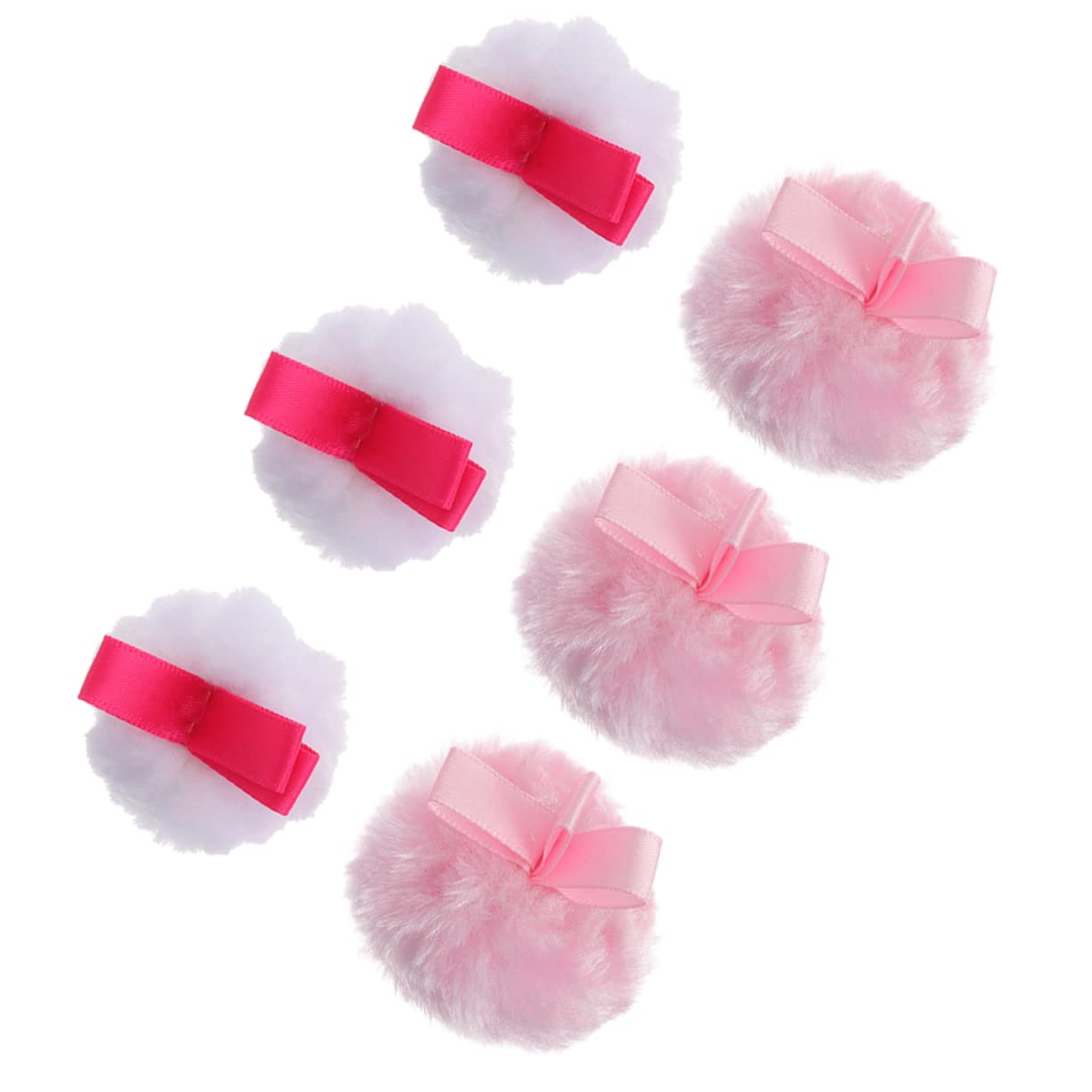 FOMIYES 6-Piece Triangle & Square Powder Puffs Set - Soft Fluffy Makeup Sponges for Compact & Loose Powder Application - Perfect for Travel, Touch-Ups & Professional Makeup Kits