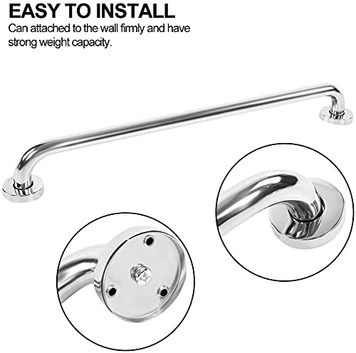 Stainless Steel Bathroom Grab Bar - Thickened Safety Hand Rail for Bathtub & Shower, Non-Slip Towel Holder & Toilet Support - Perfect for Elderly & Disabled Bathroom Safety