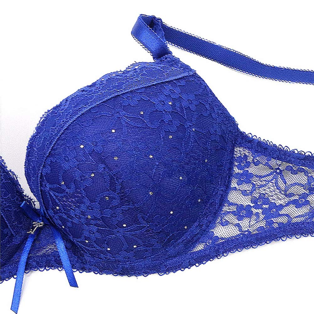 **Swbreety Women's Sexy Lace Push Up Bra & Bikini Panty Set - Comfortable Lingerie for Date Night & Special Occasions**