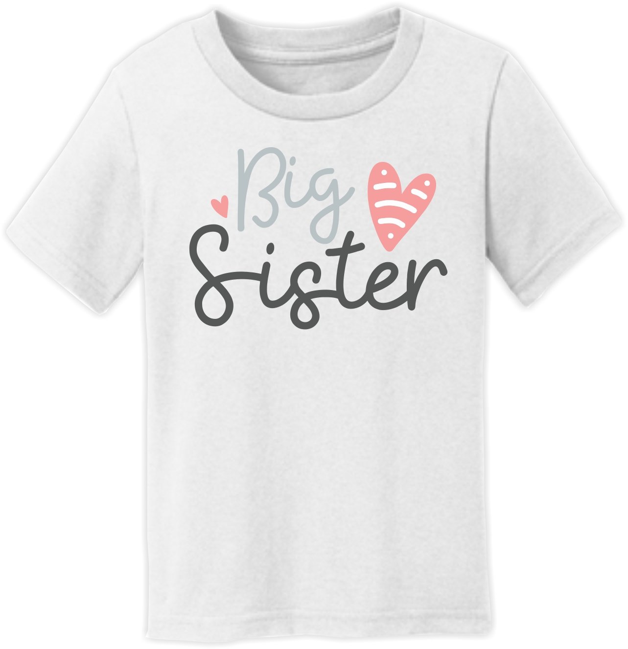 Big & Little Sister Matching Outfits - Short Sleeve Cotton T-Shirt Set for Siblings | Cute Sister Bonding Clothes for Family Photos, Twin Day & Special Occasions