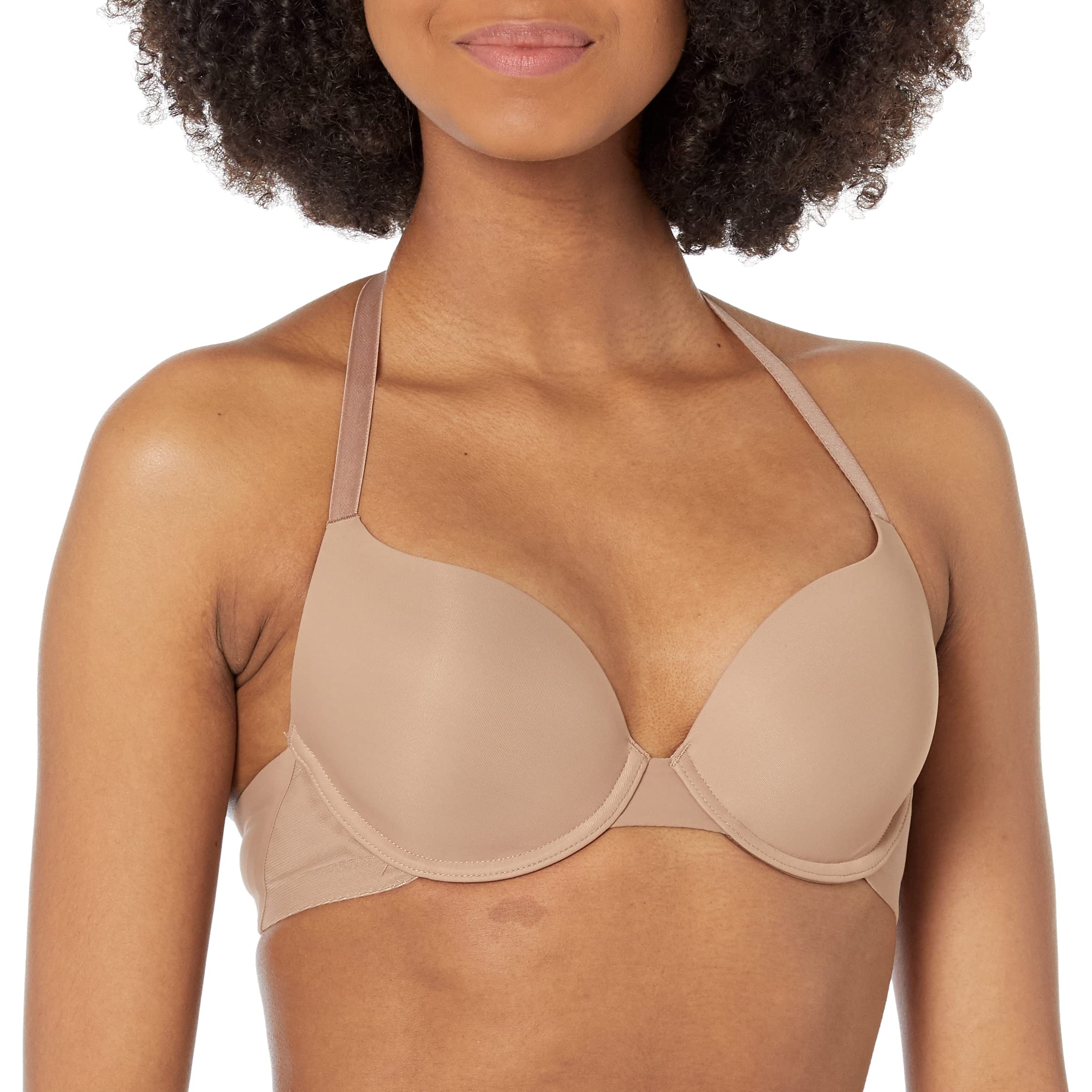 Simone Perele Women's Essentiel Padded Plunge Bra - Comfortable Underwire Push Up Lingerie for Everyday Wear & Special Occasions